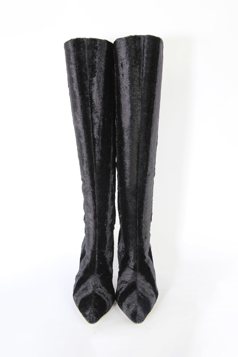 Botas altas em tecido impermeável