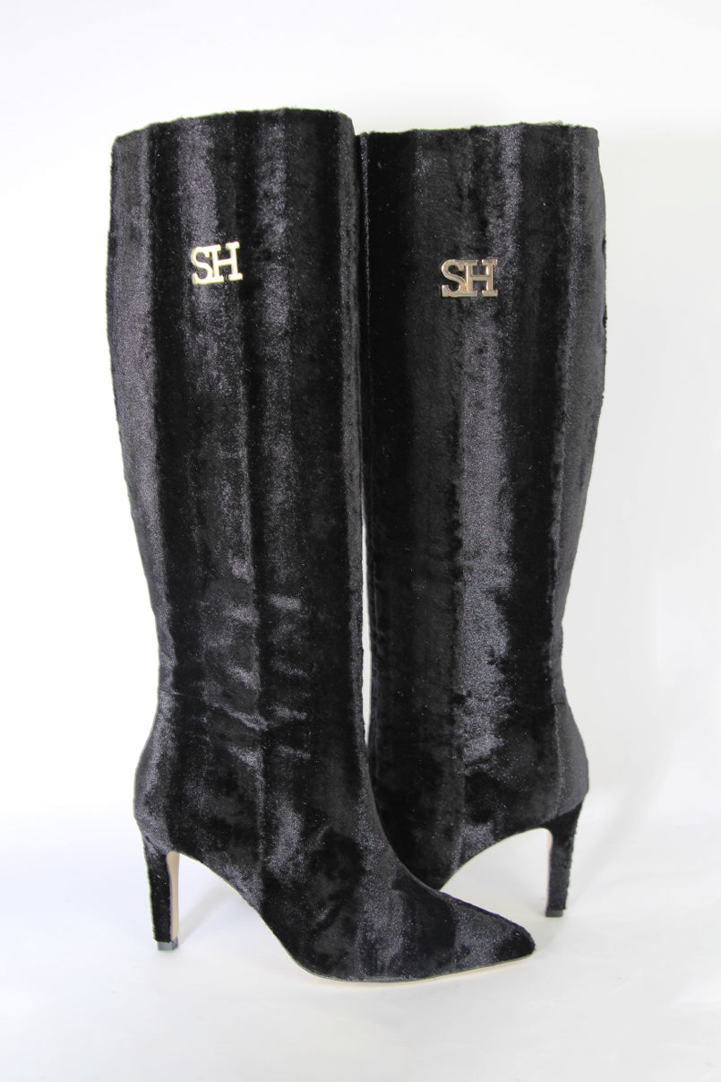 Botas altas em tecido impermeável