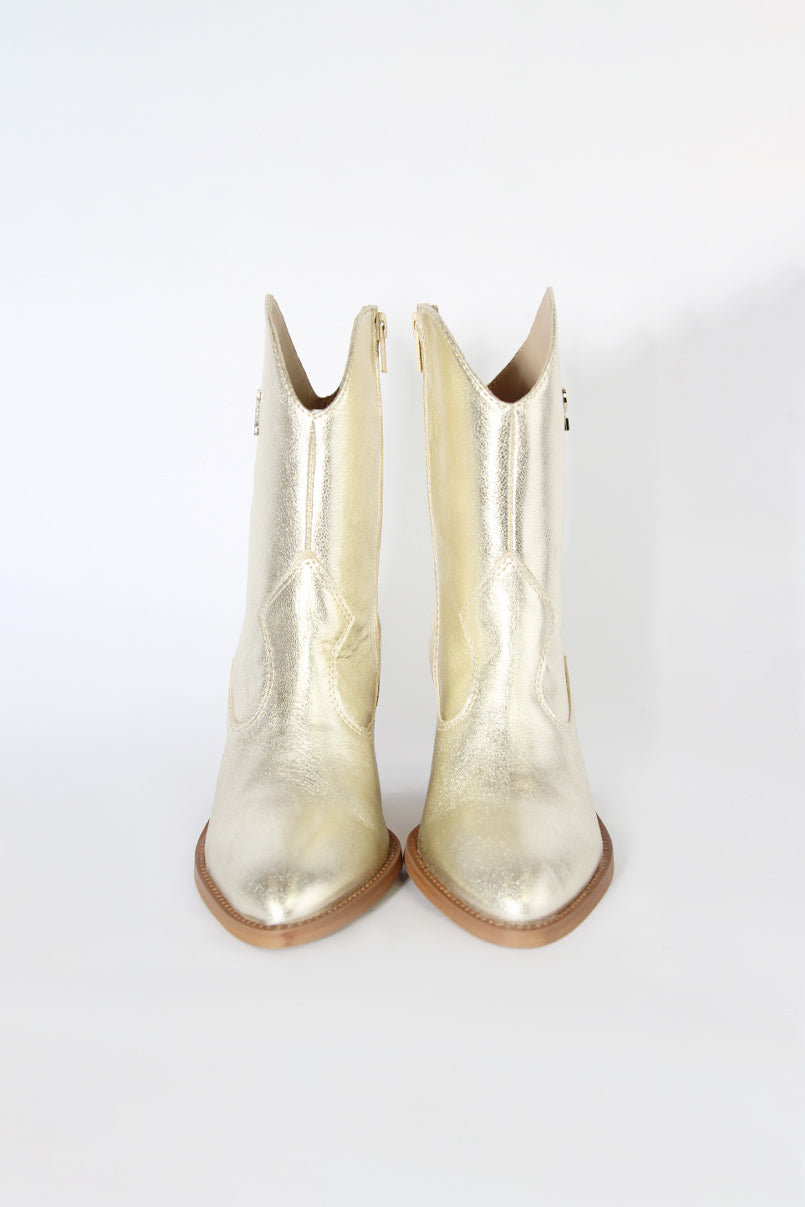Botas cowboy metalizadas