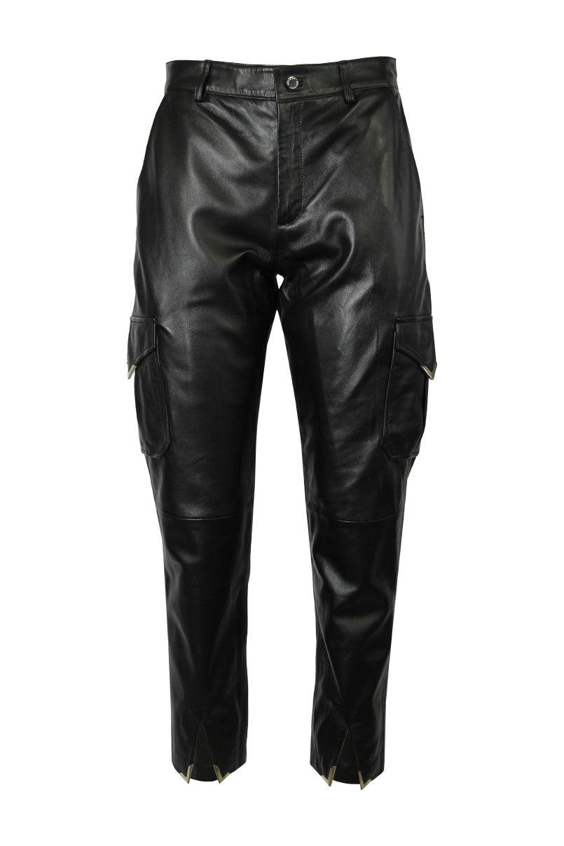Calças cargo Leather collection