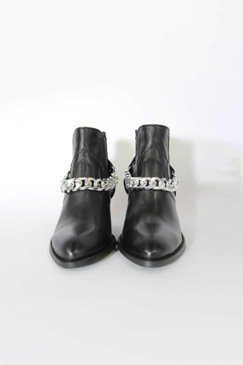 Botim estilo texana em pele