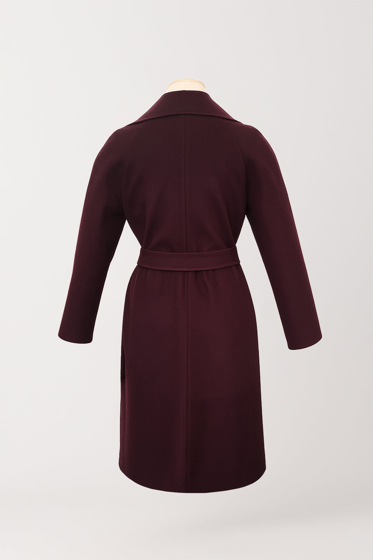 Casaco Comprido com Gola Ampla e Cinto