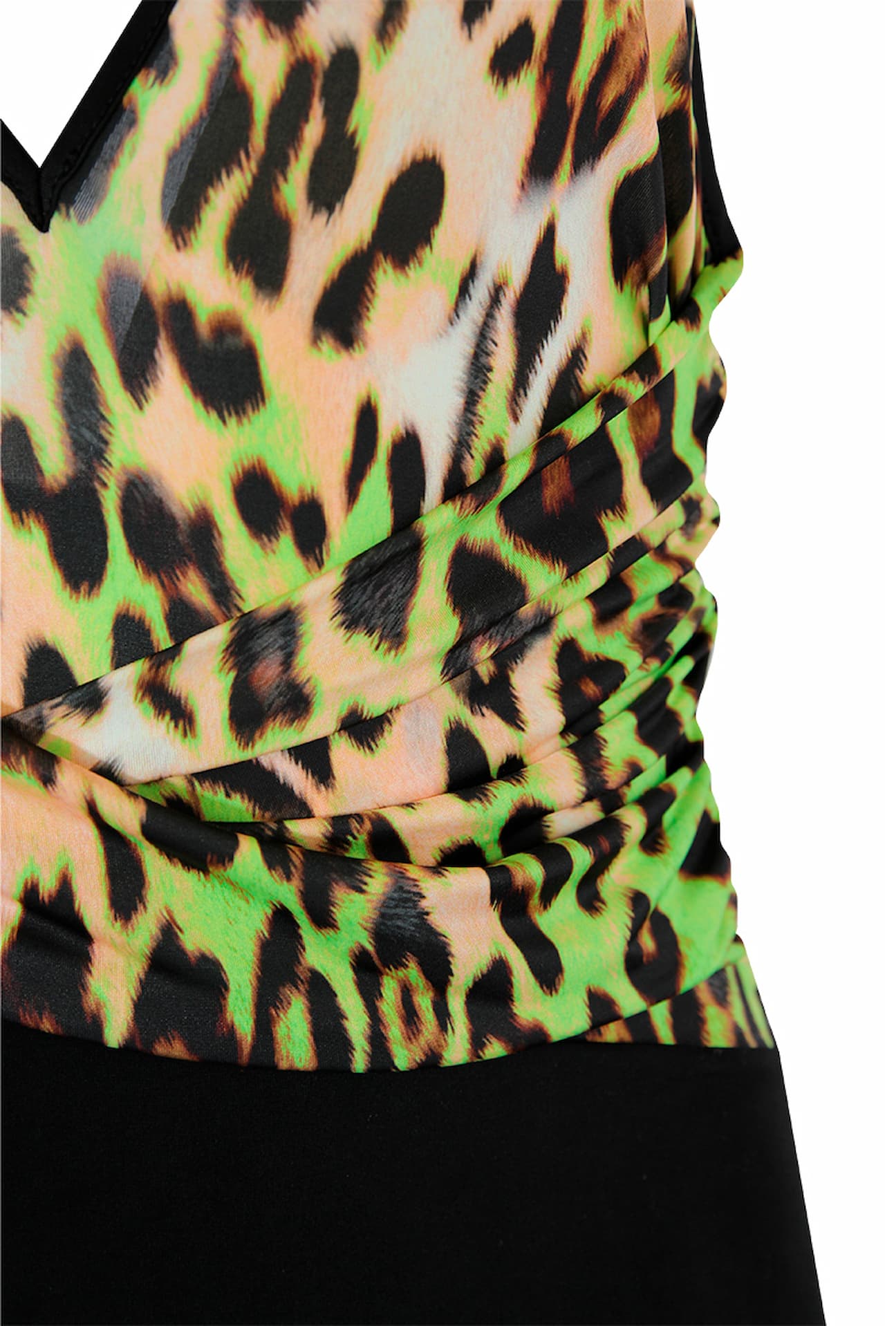 Body drapeado print animal