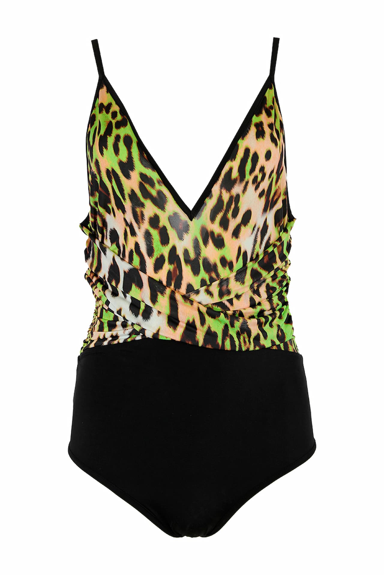 Body drapeado print animal