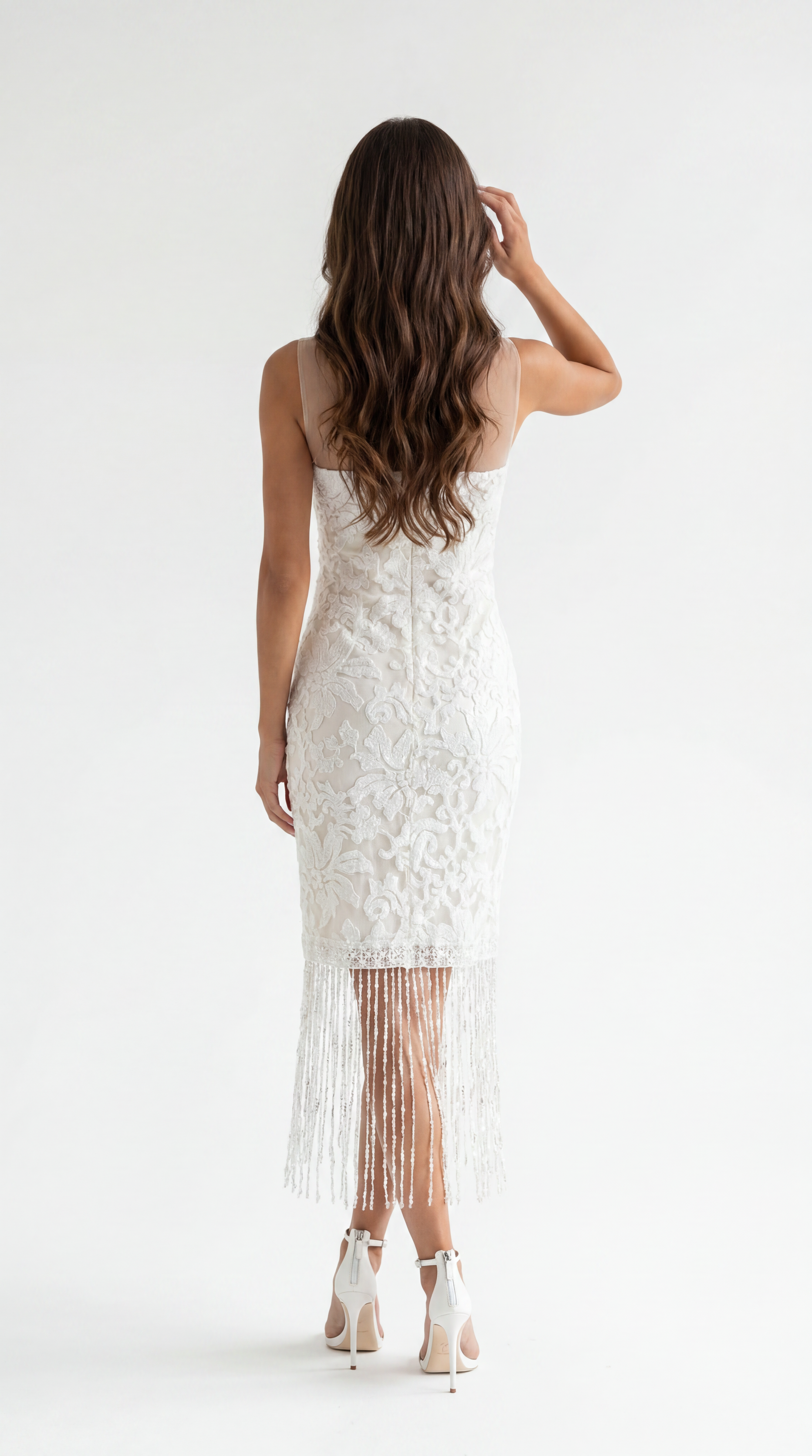 Vestido com franjas