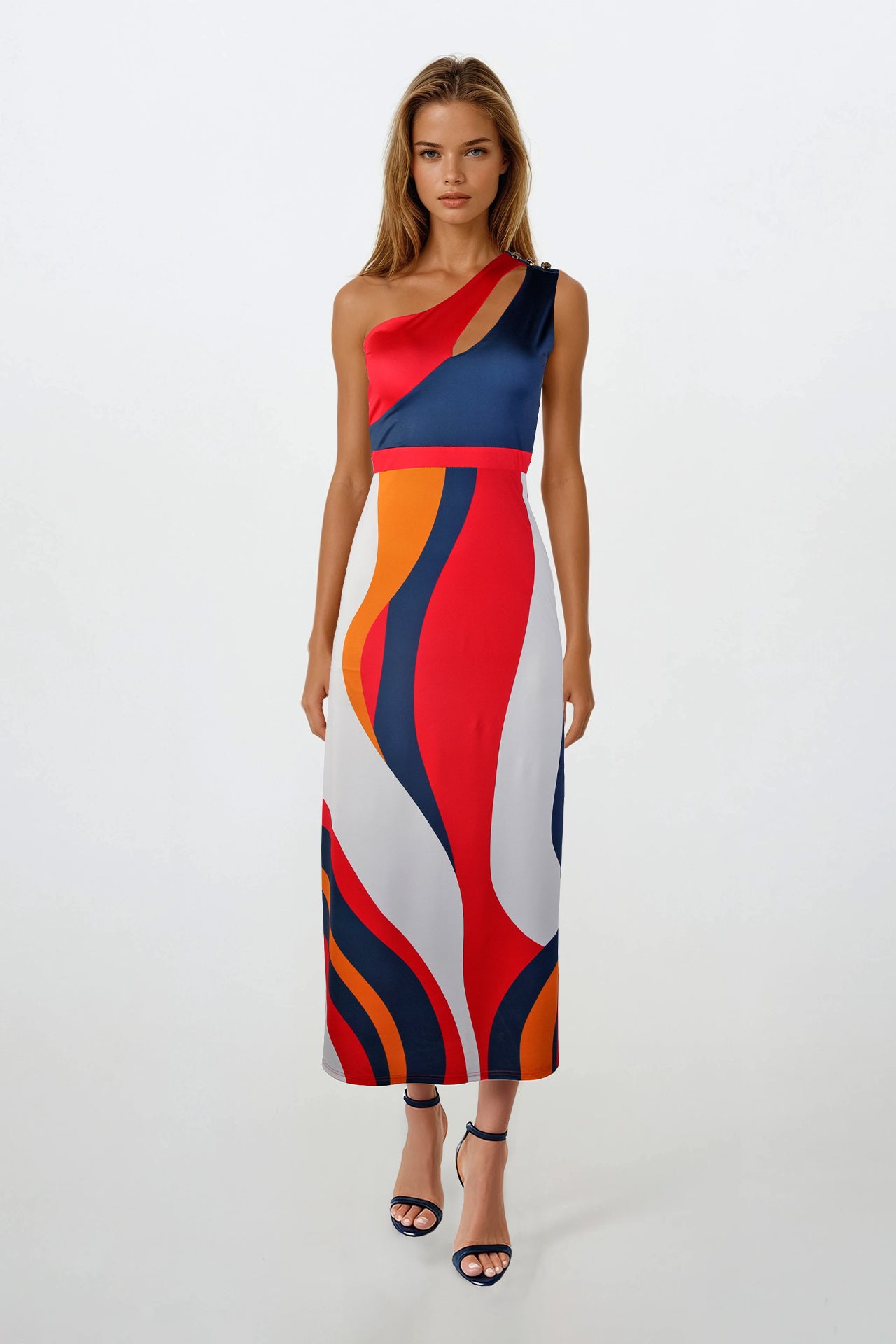 Vestido Midi Assimétrico