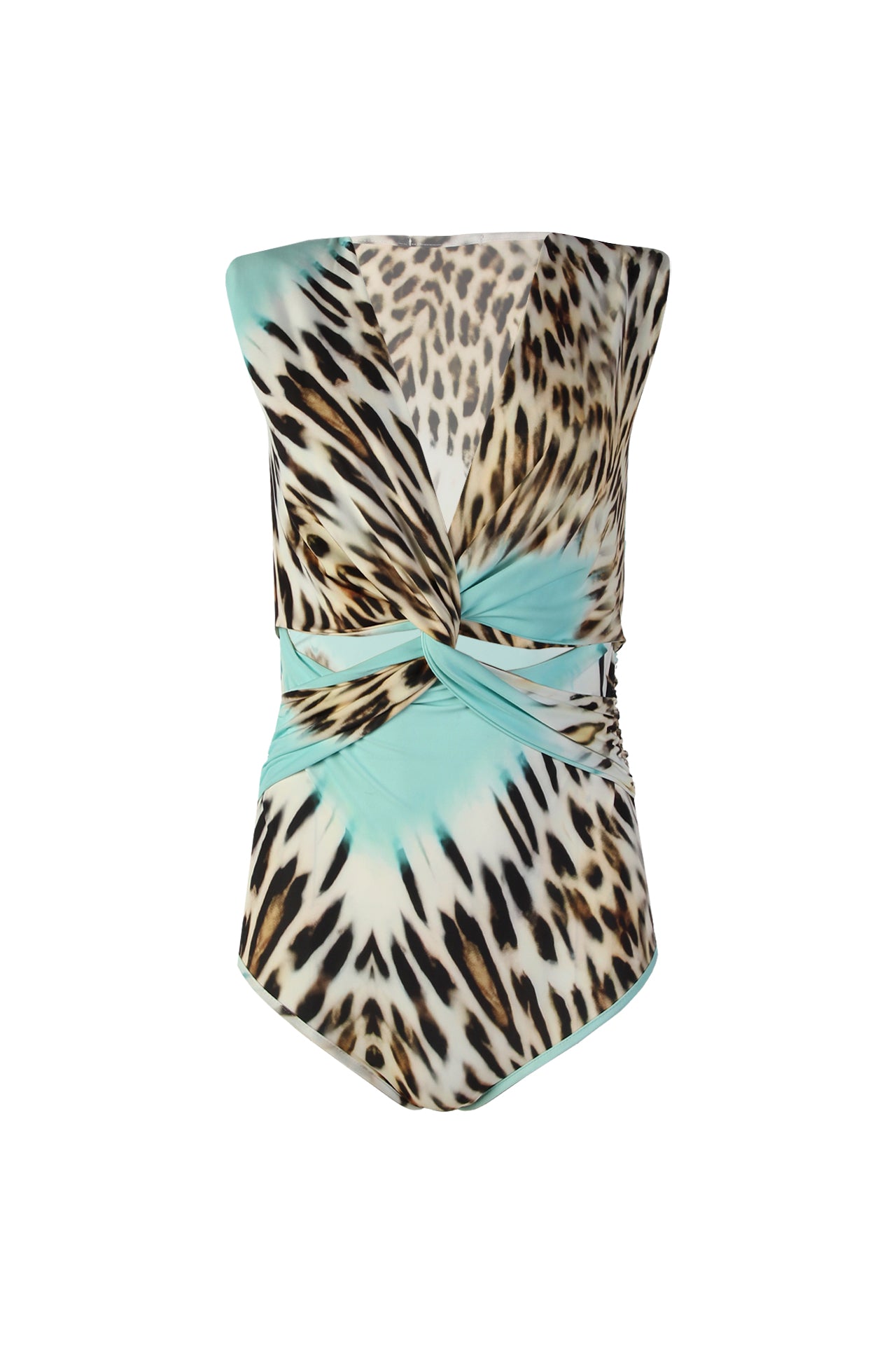 Body Animal Print com Recortes