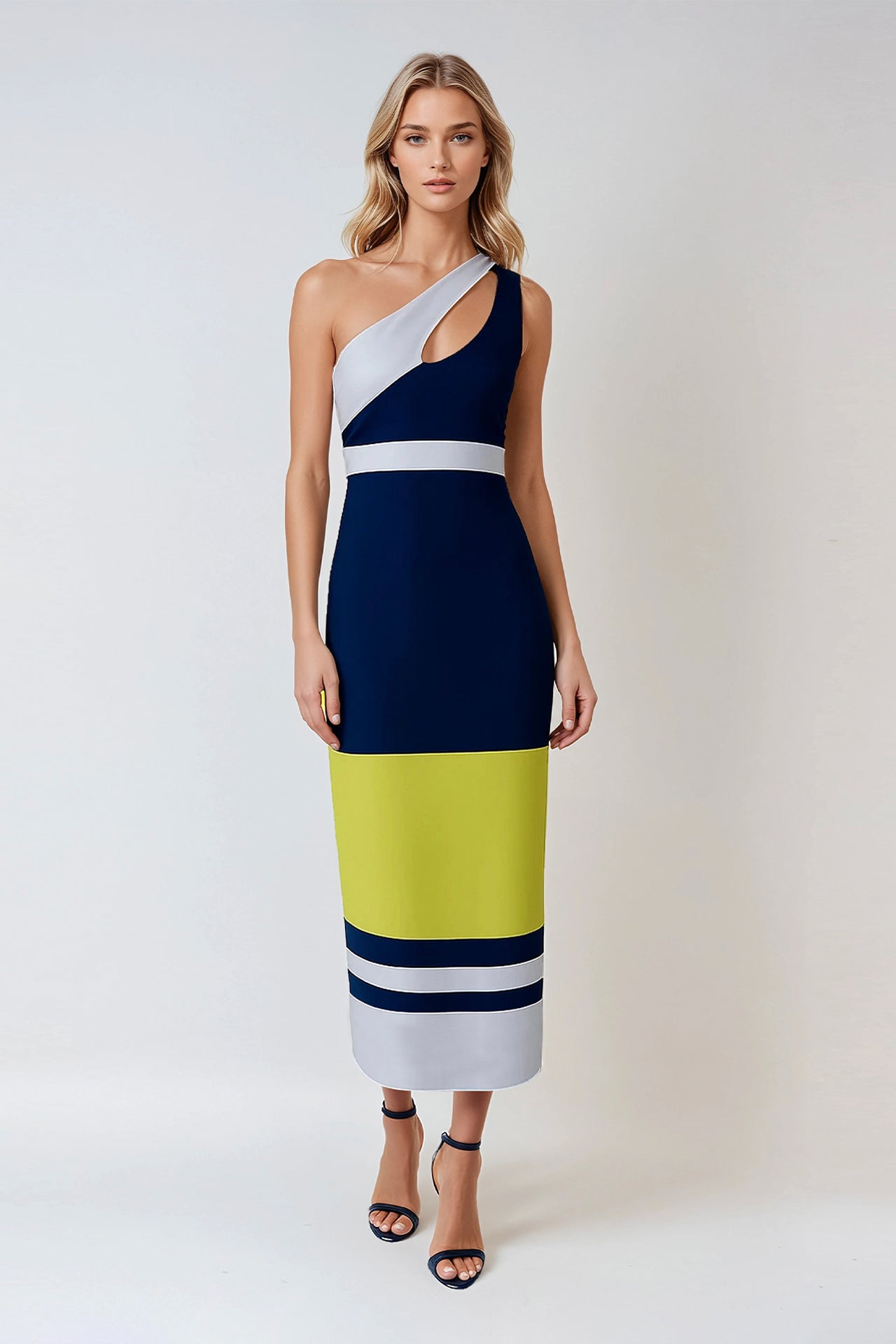 Vestido Midi Assimétrico