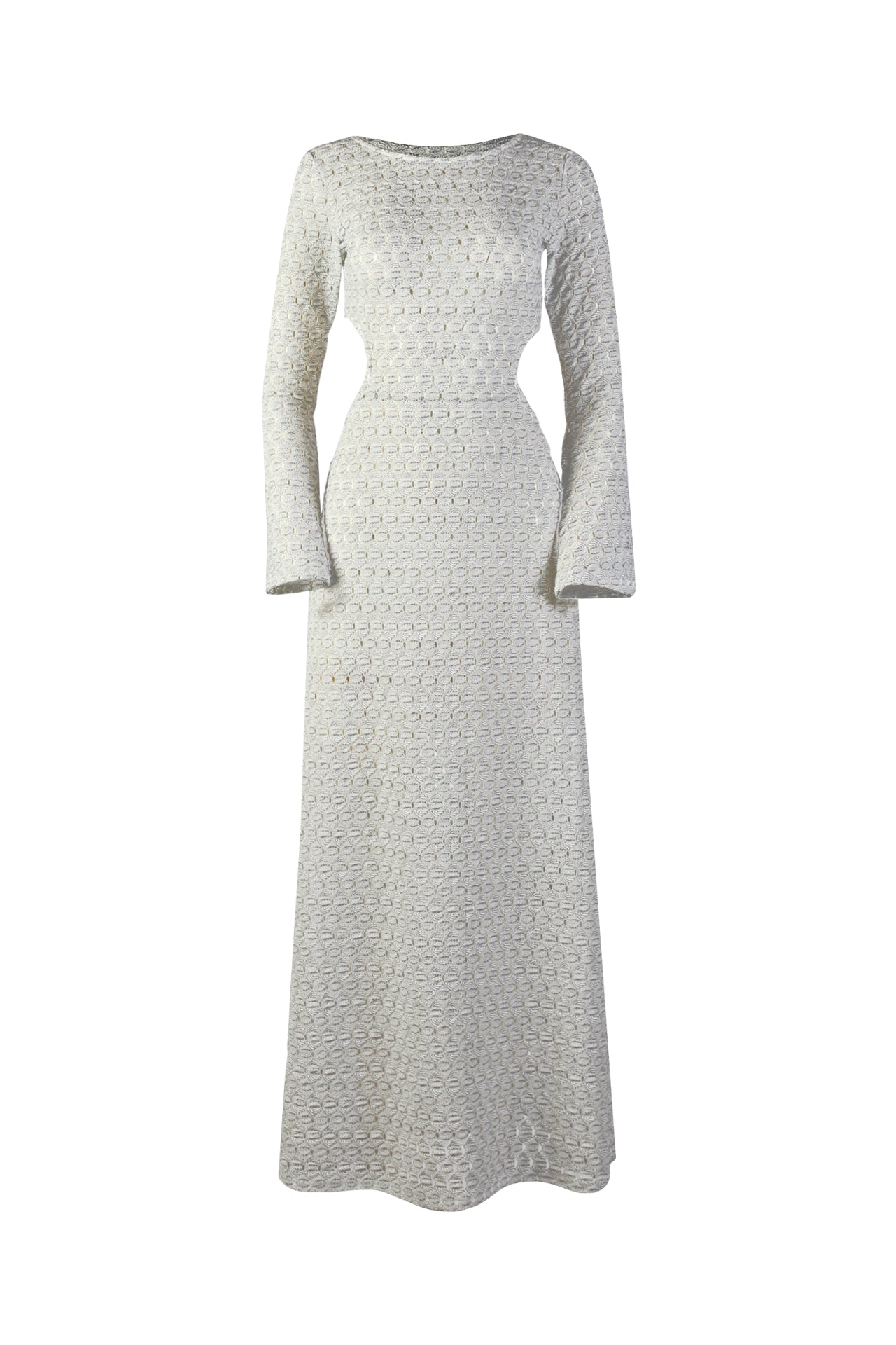Vestido Comprido de Malha Texturada