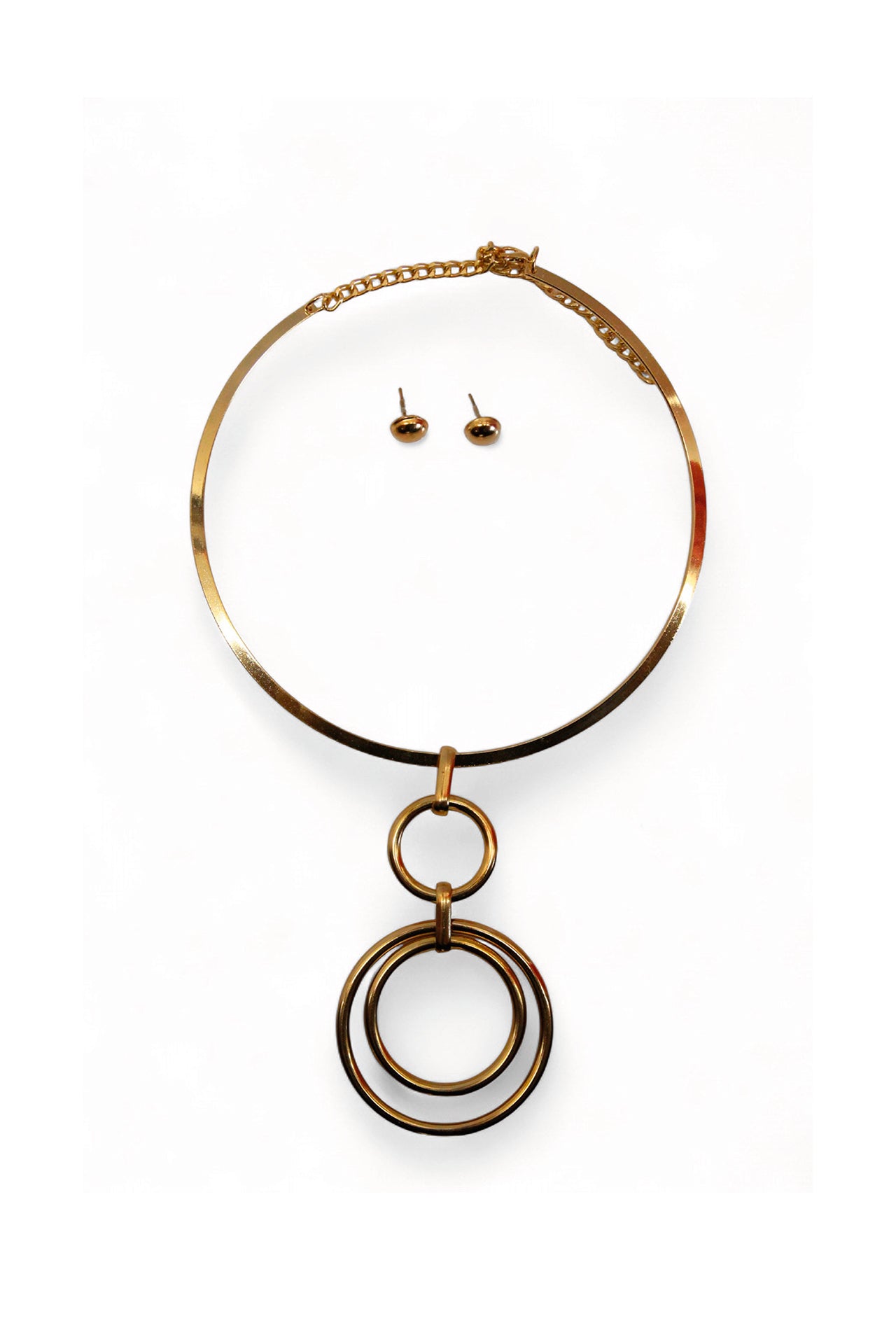 Conjunto Colar com pendente e Brincos