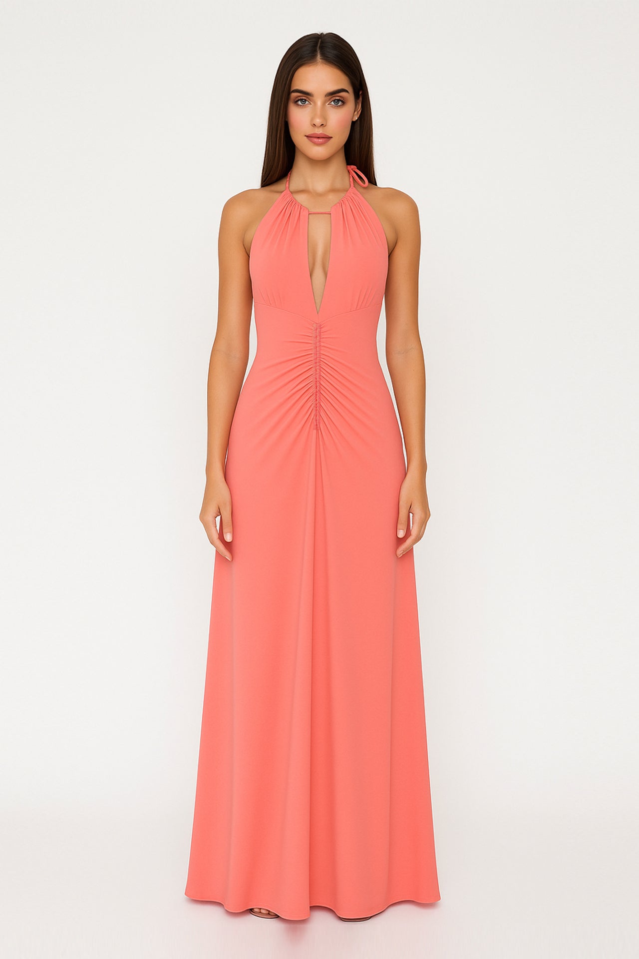 Vestido maxi halter