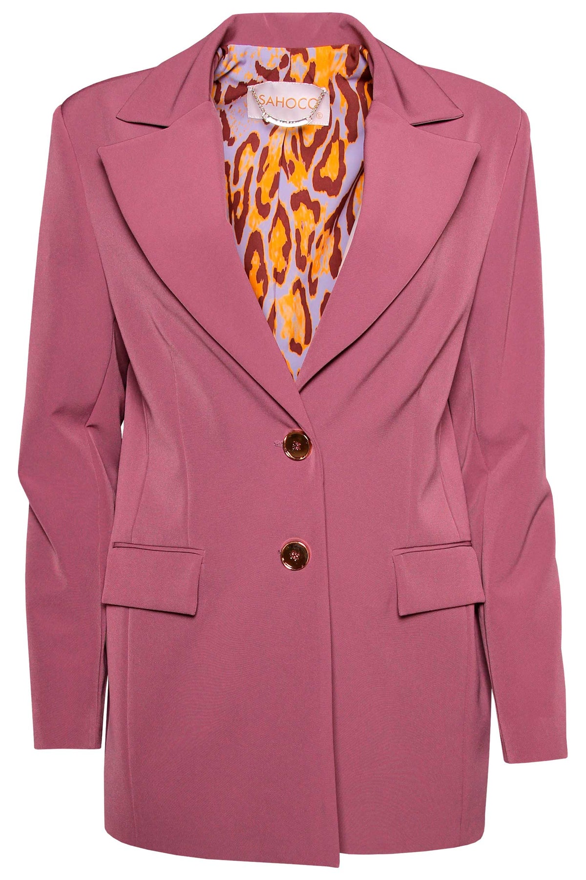 Crossover Blazer with Buttons