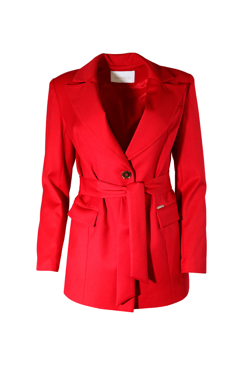 Blazer com ajuste elástico