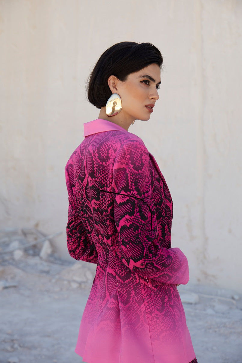 Blazer justo cruzado