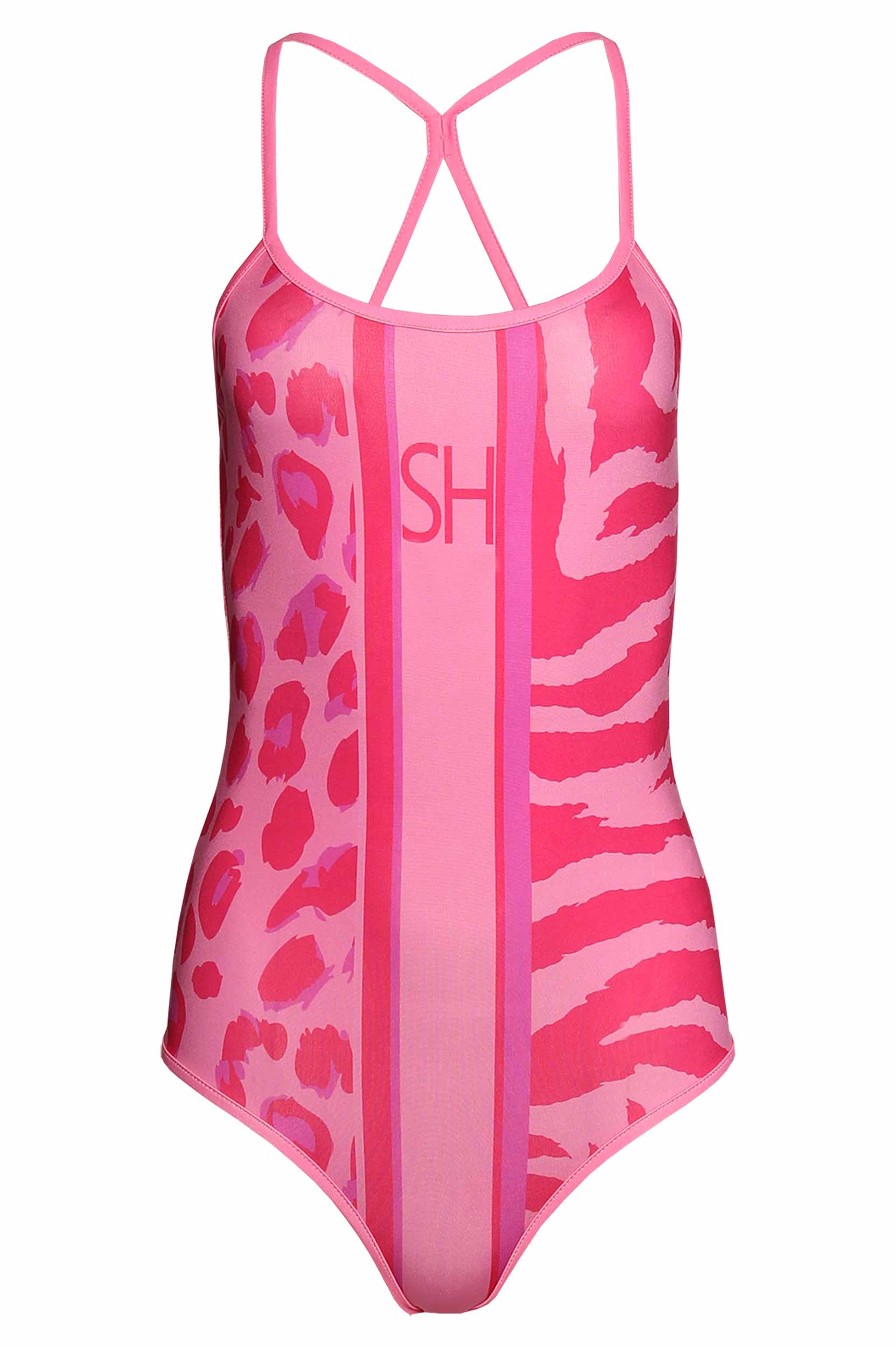 Body estampado de alças