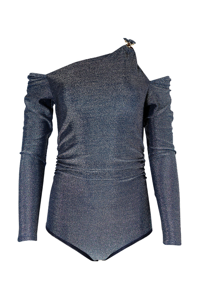 Body malha brilhante