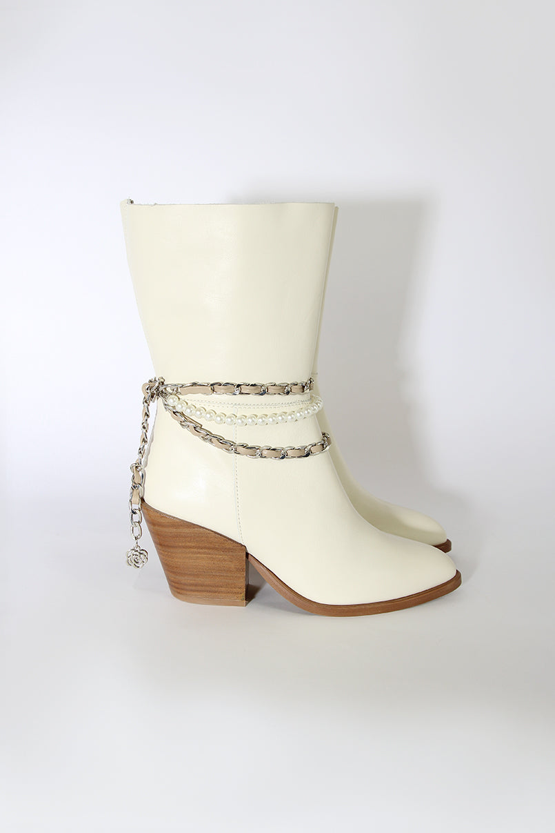 Botins texanos com corrente