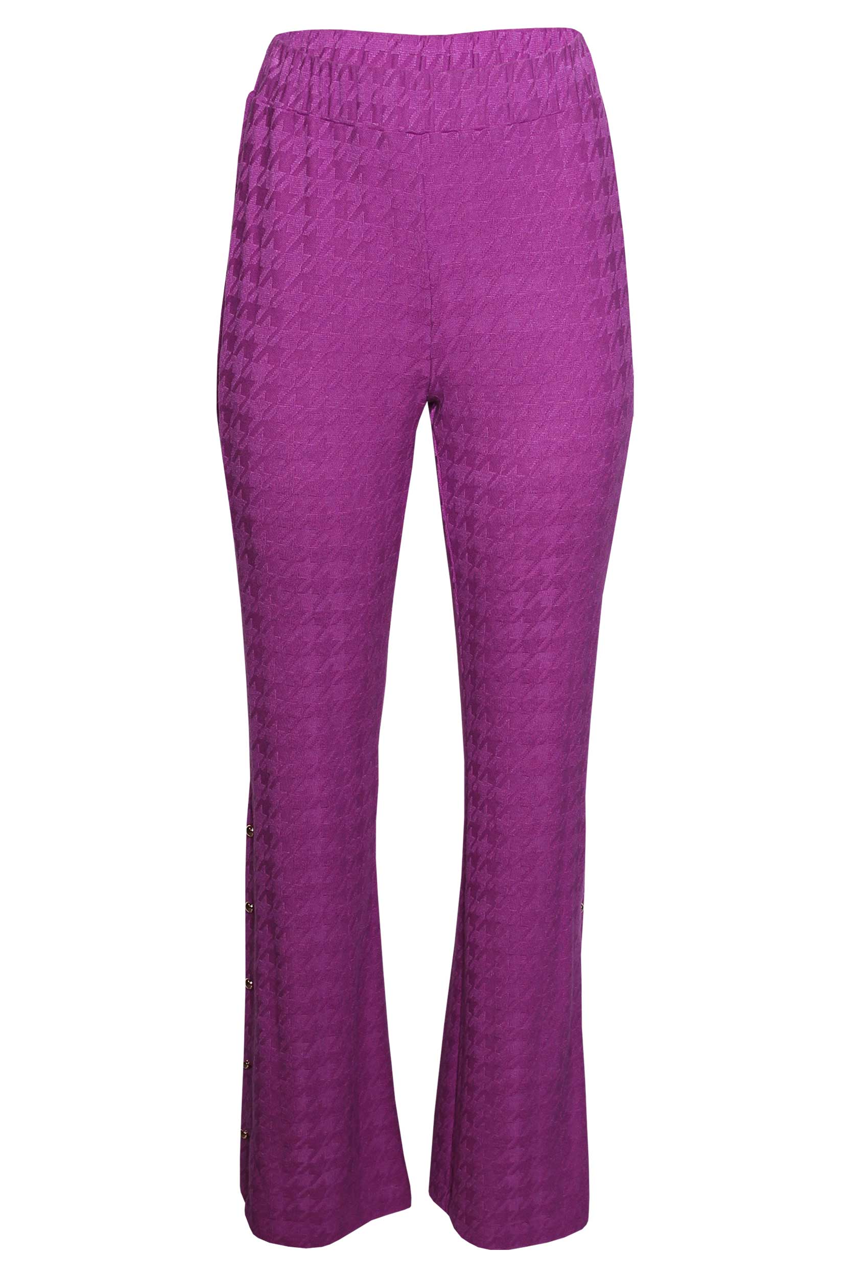 Calça Jacquard Pied de Poule