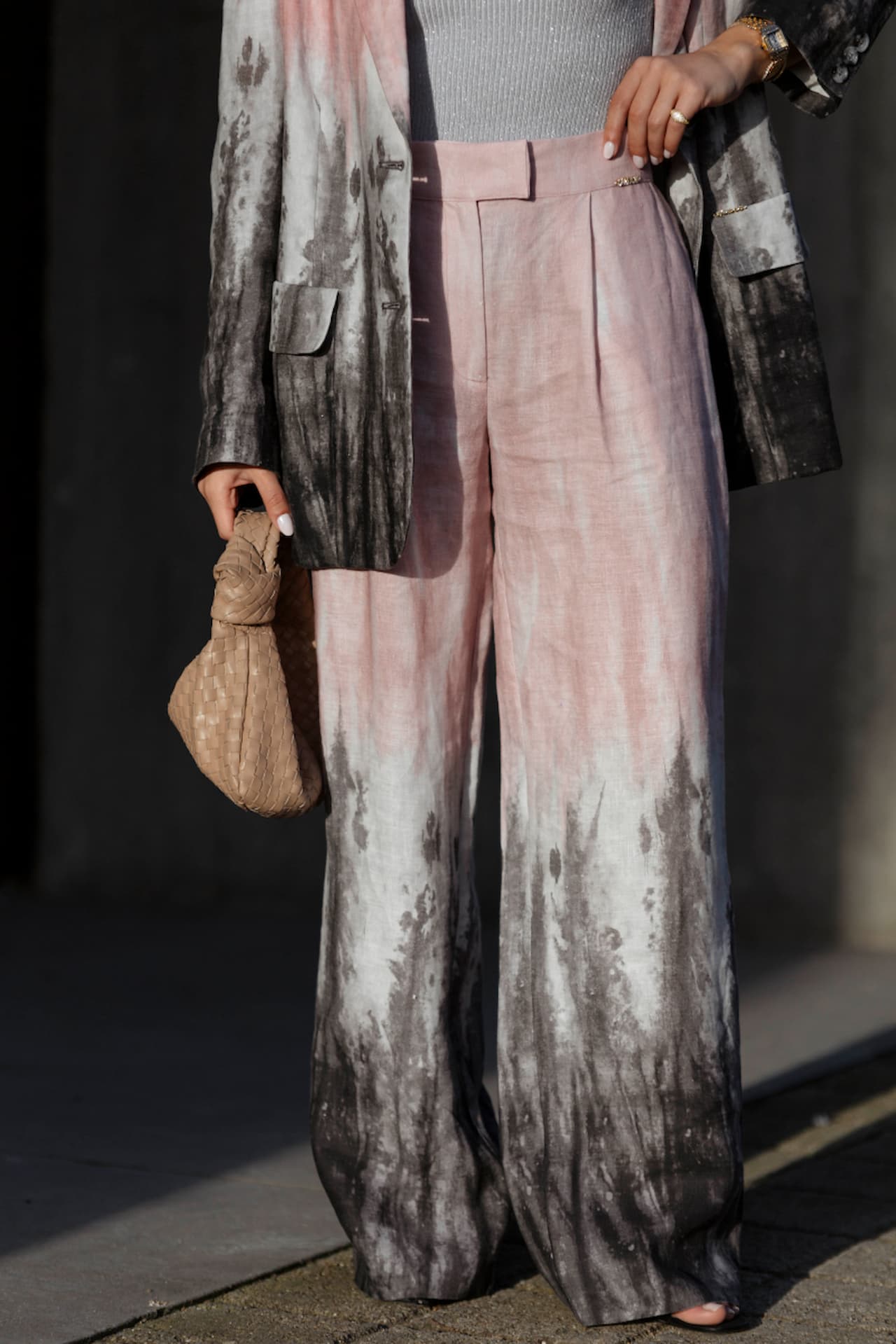 Calças com Linho Tye Dye