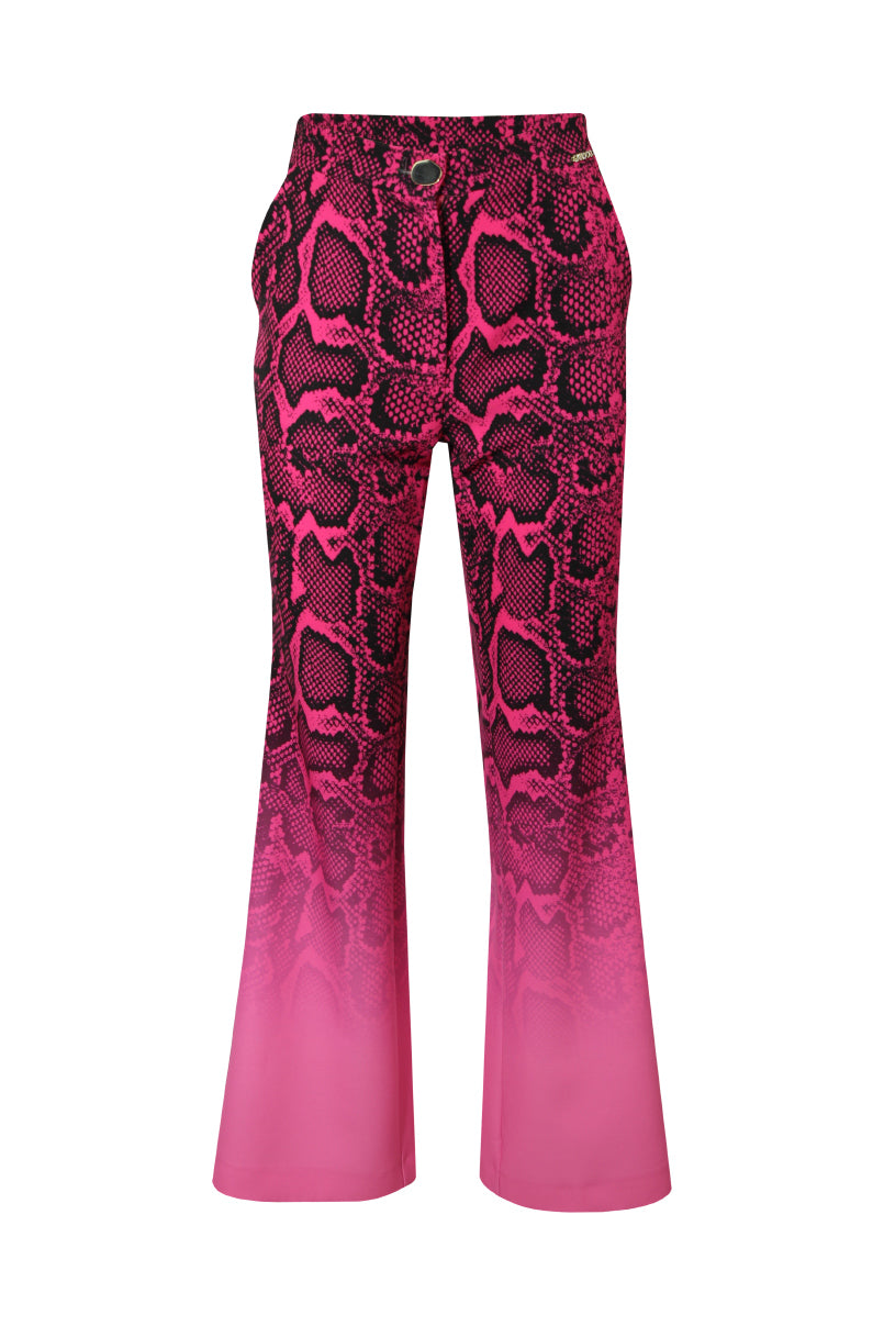 Calças BootCut estampado animal