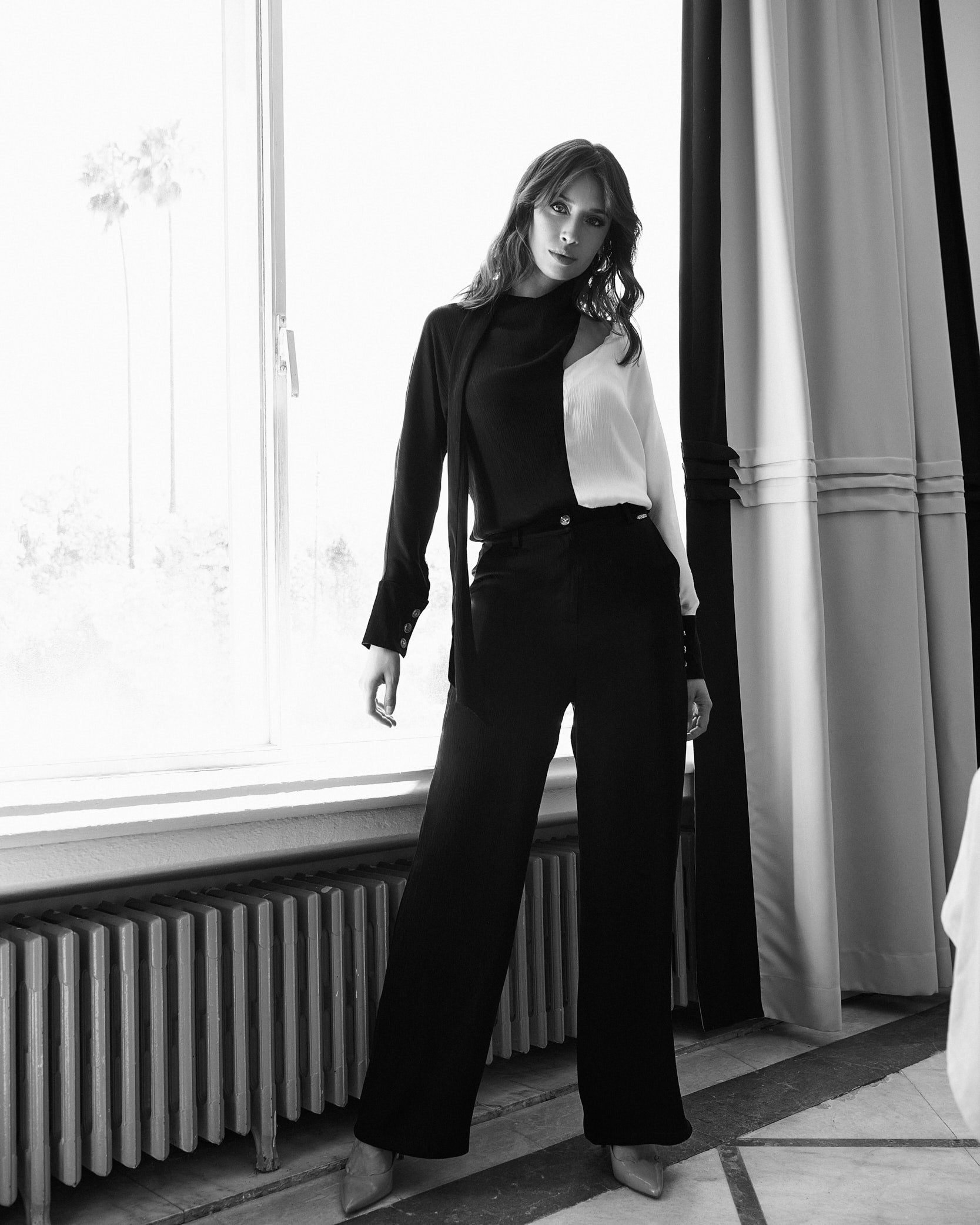 Calças Fluidas Acetinadas