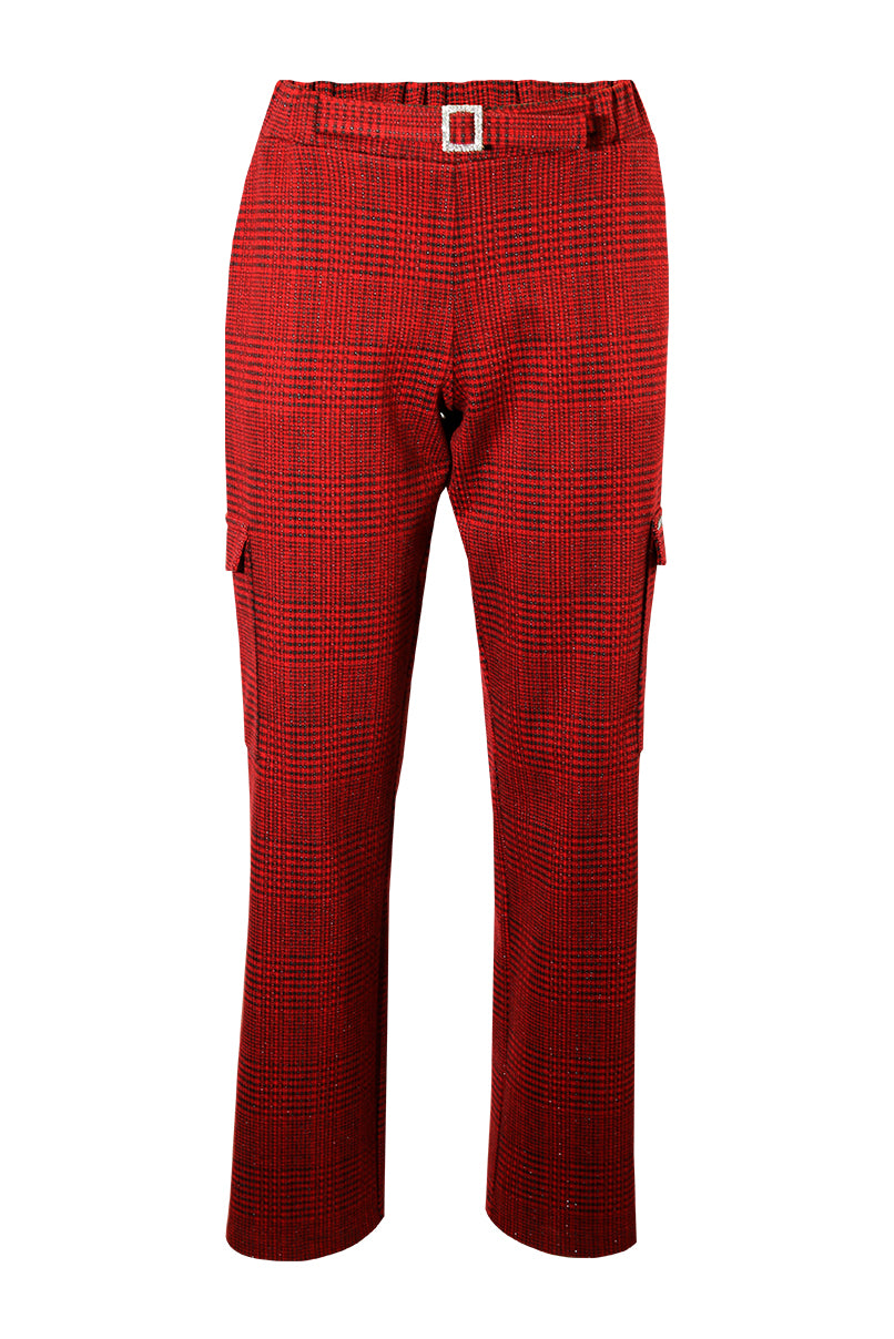 Calças cargo xadrez