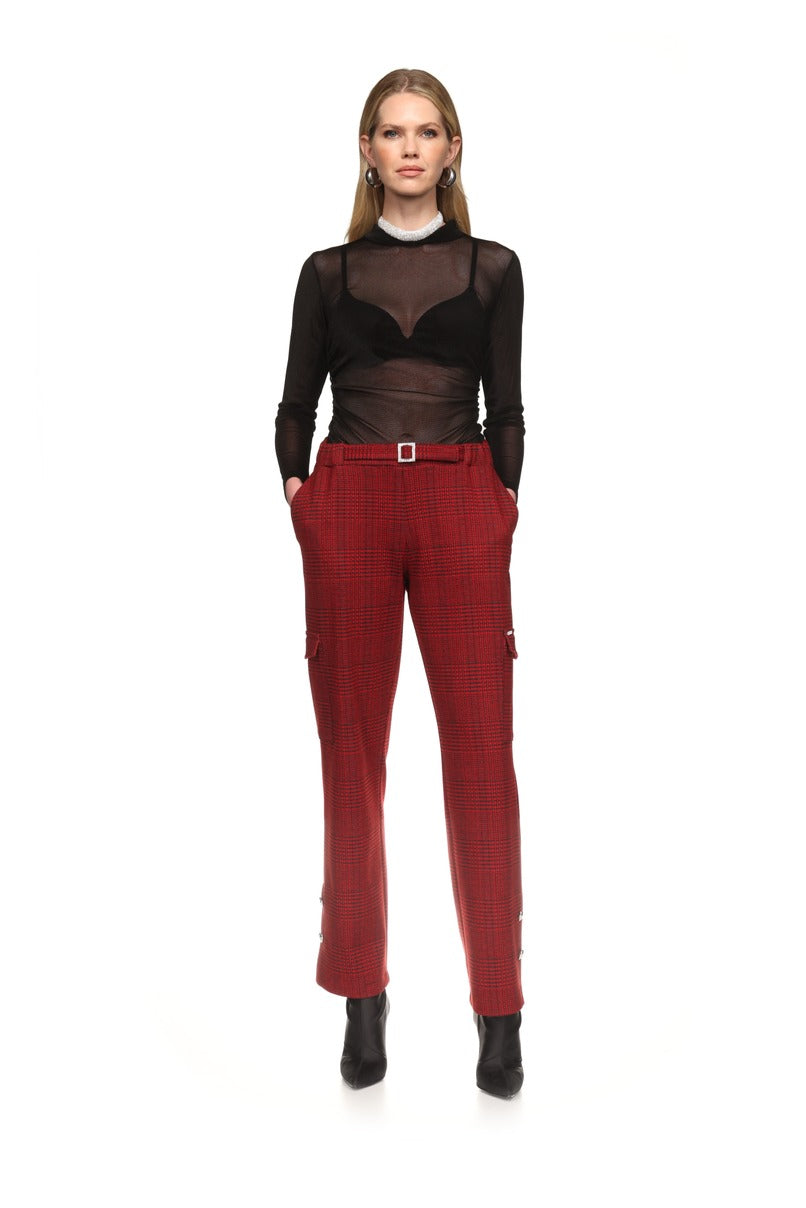 Calças cargo xadrez