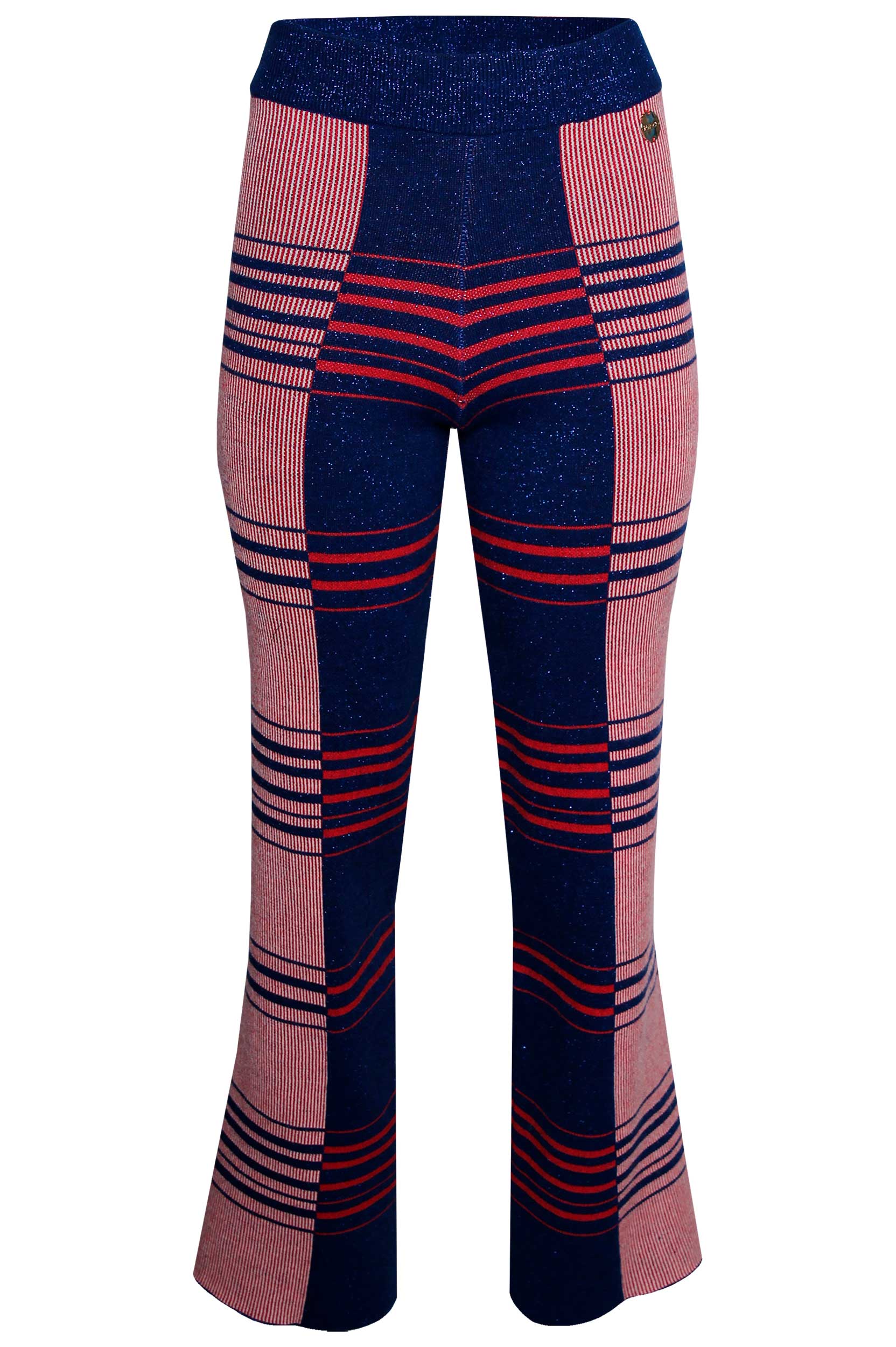 Calças de Malha Flare