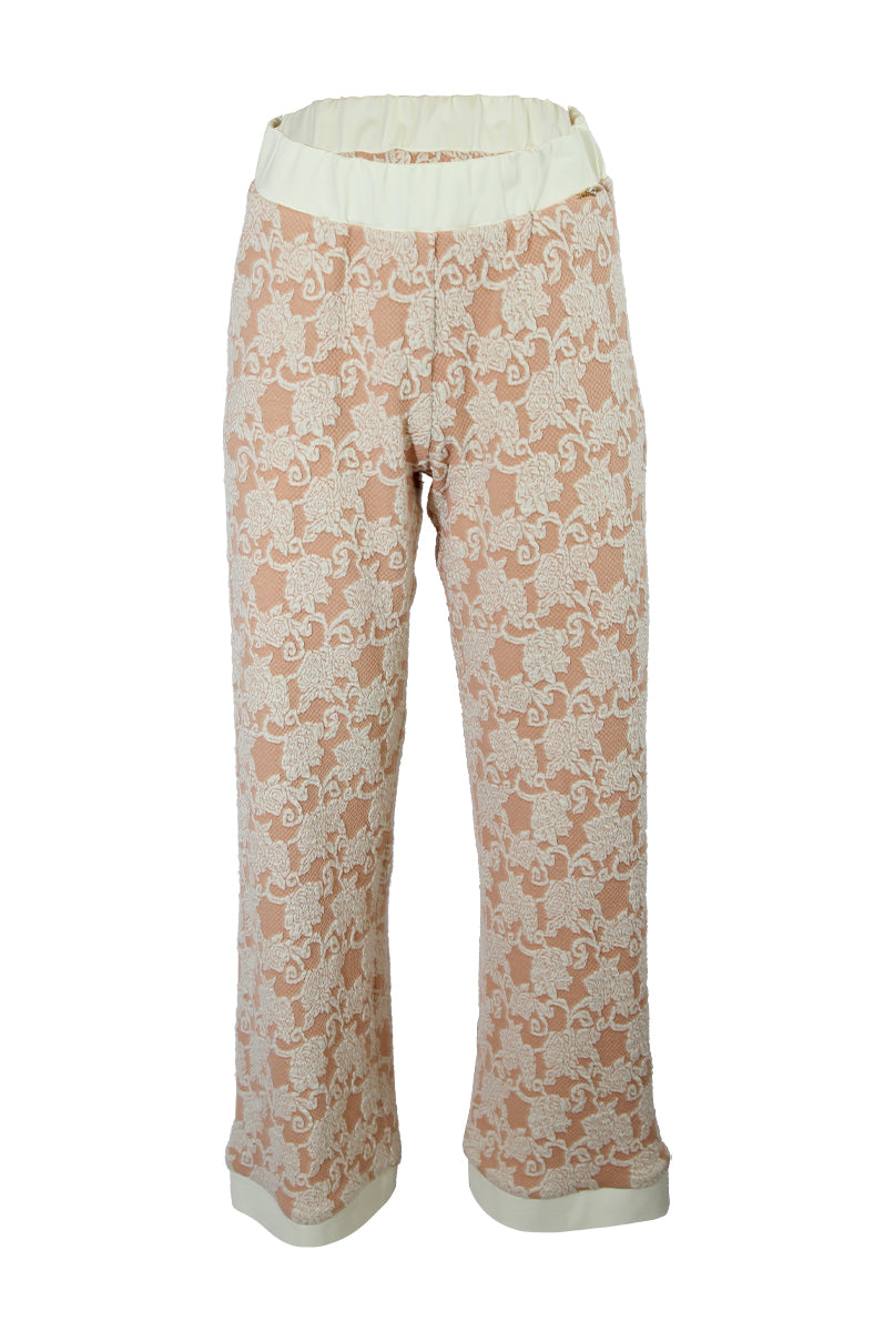 Calças jogger brocados