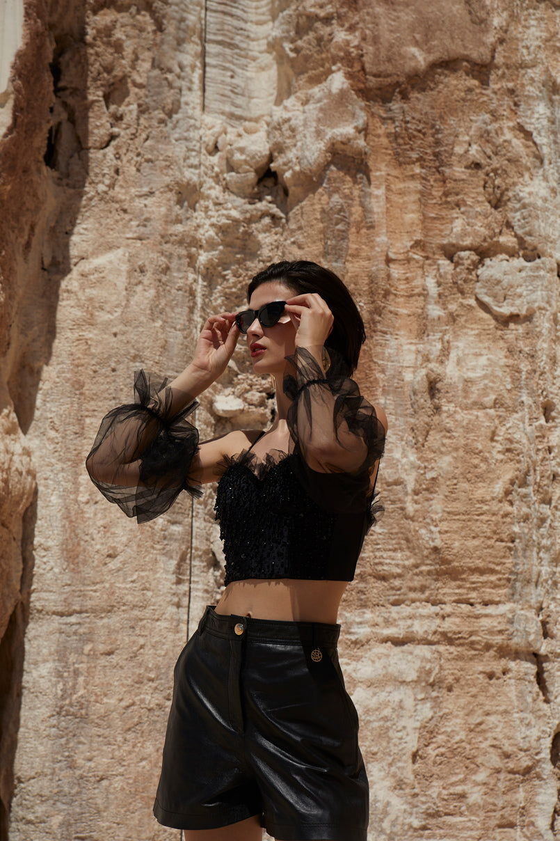 Calções Leather collection