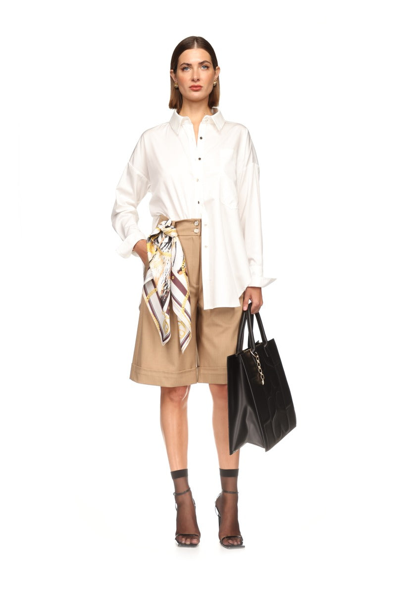 Calções bermudas de alfaitaria