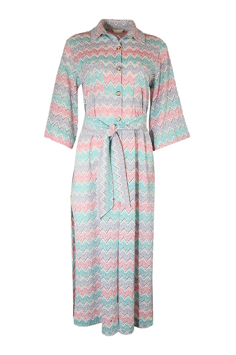 Camisa comprida em jacquard