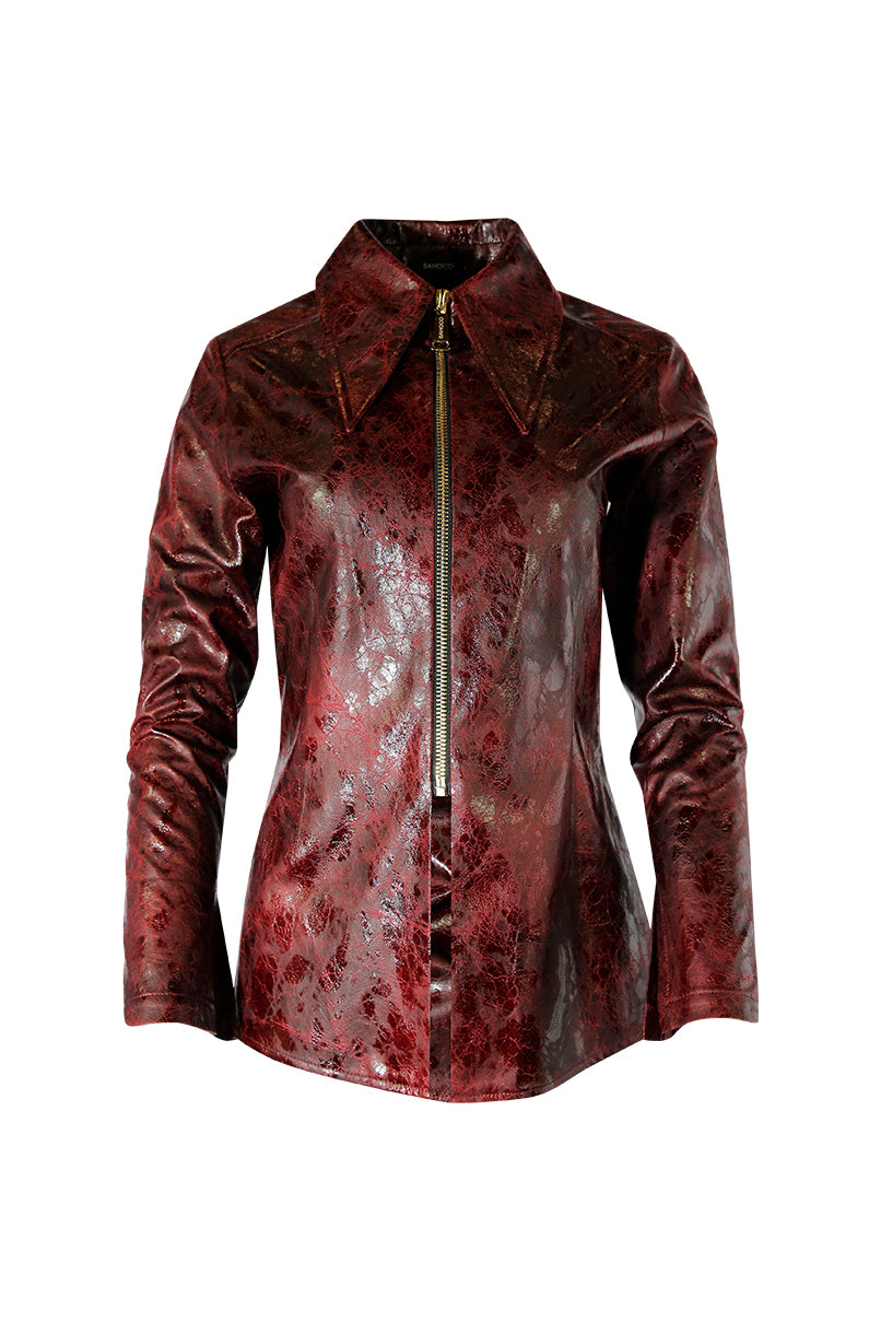 Camisa efecto piel