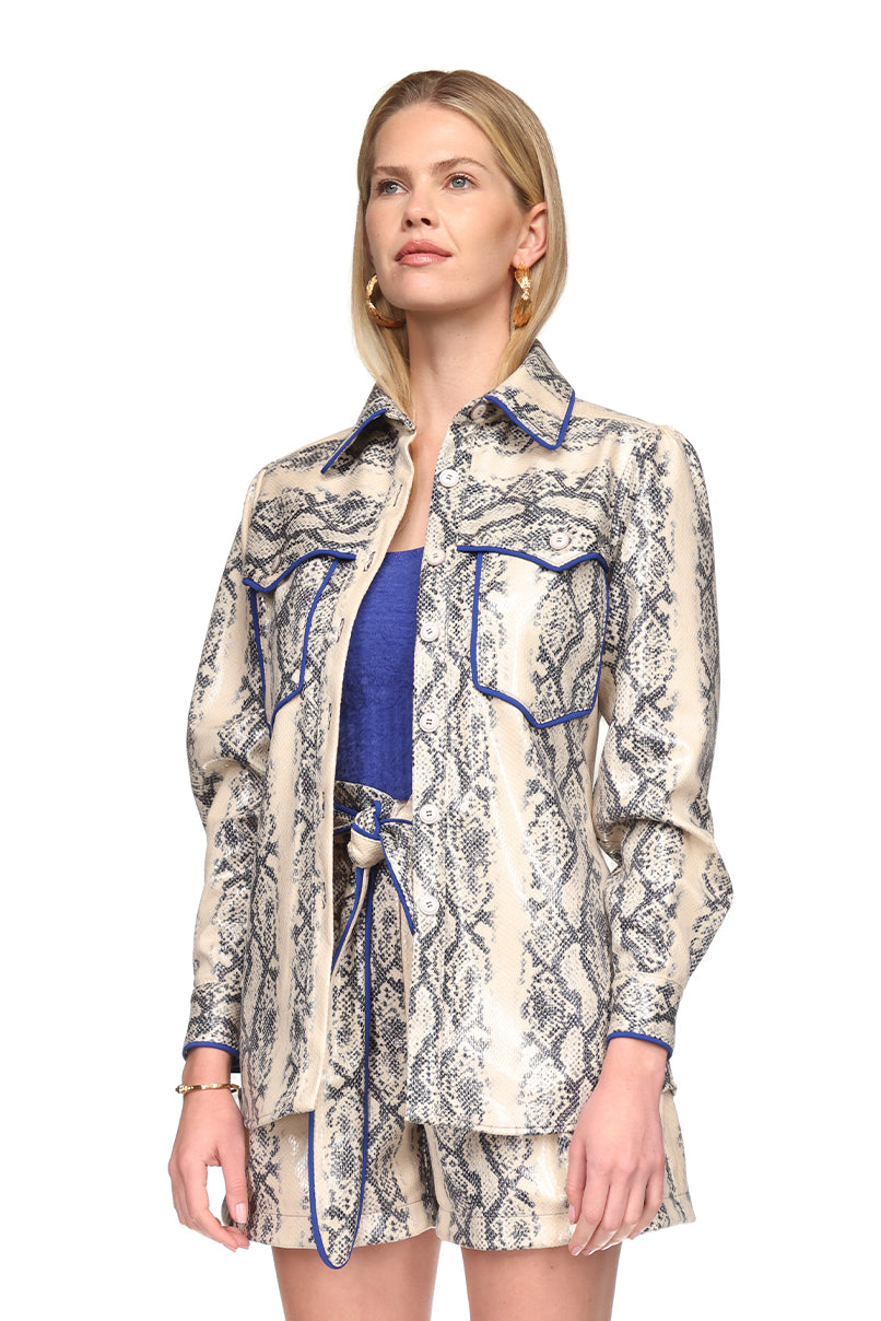 Camisa oversize animal print