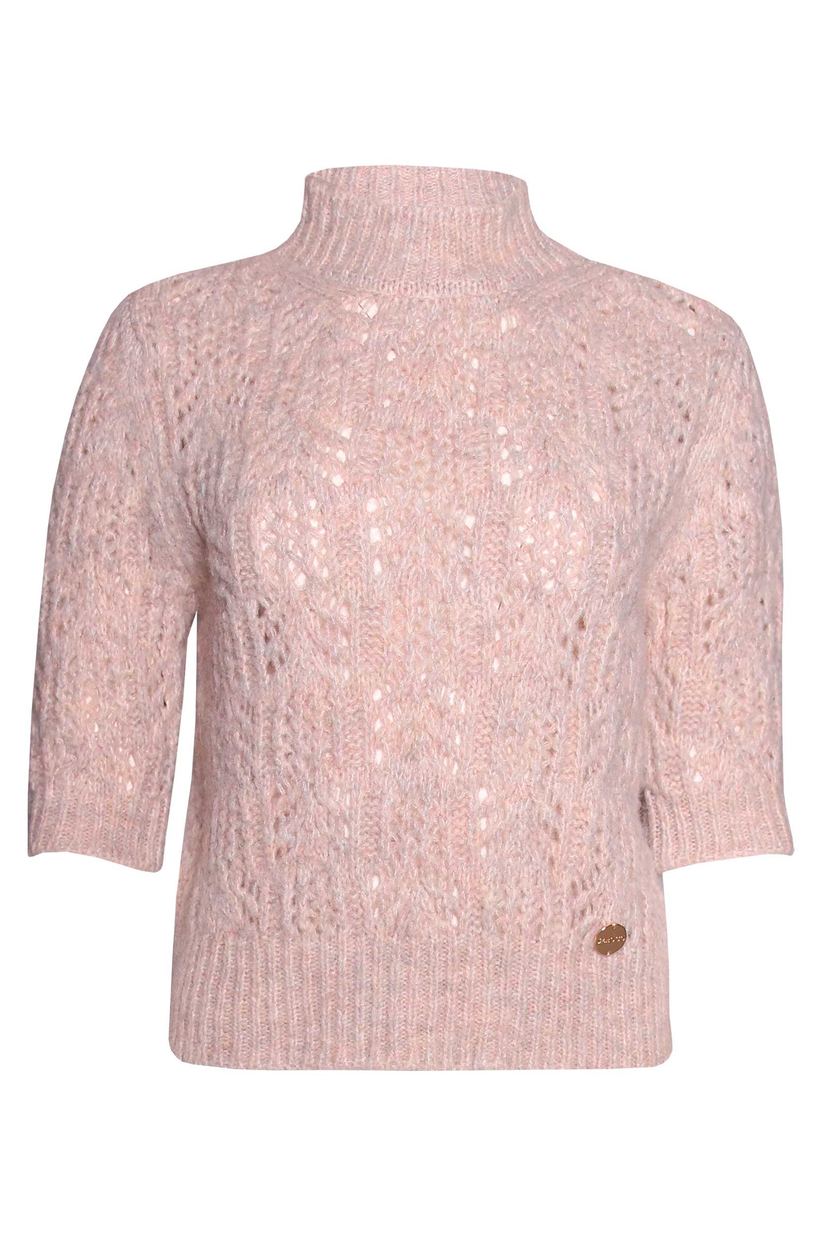 Camisola Malha Aberta e Meia Manga