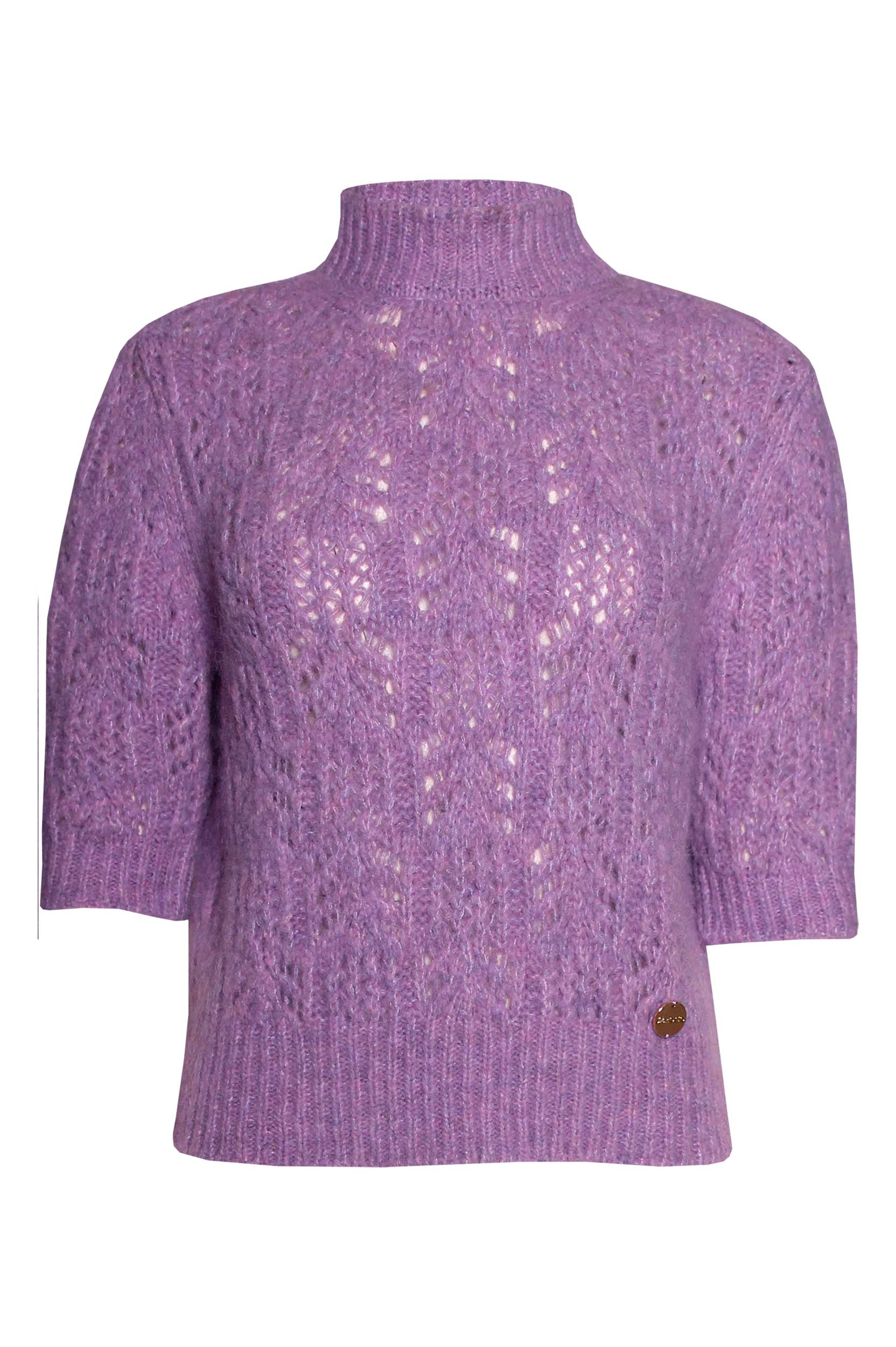 Camisola Malha Aberta e Meia Manga