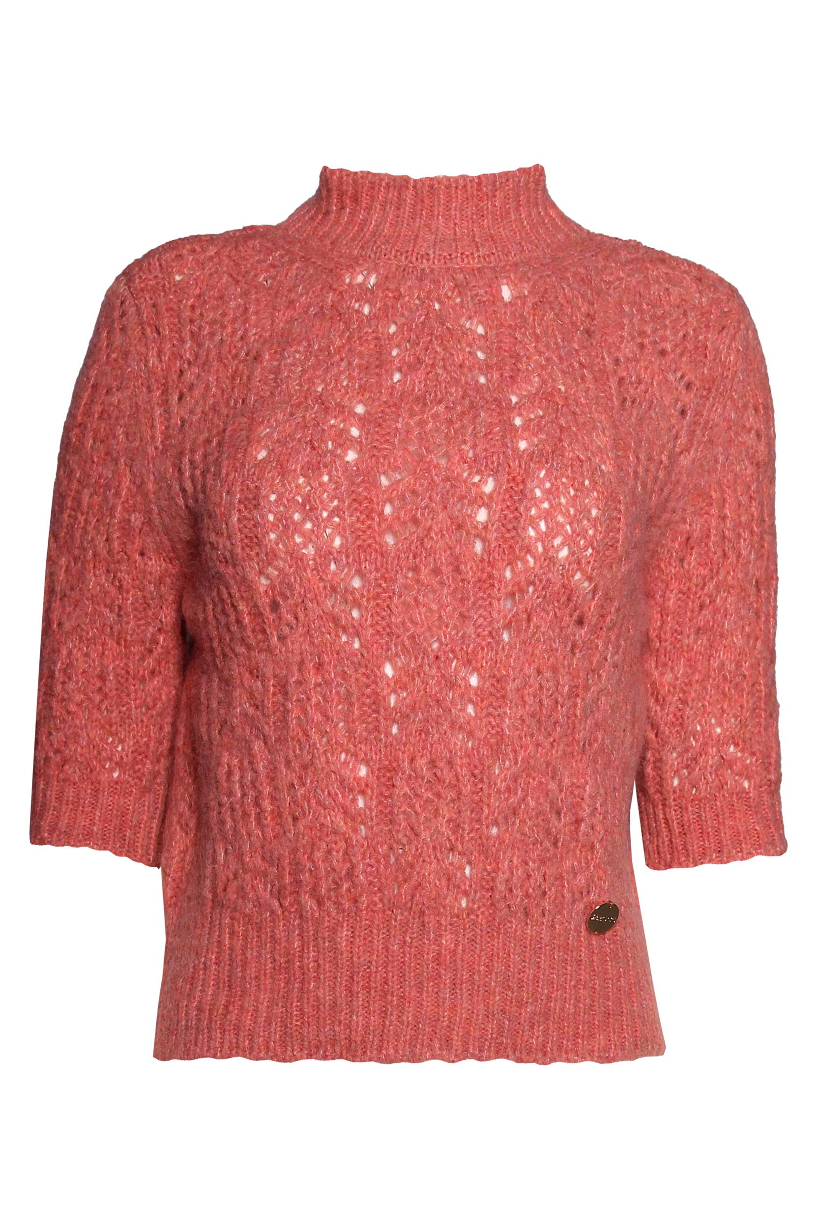 Camisola Malha Aberta e Meia Manga