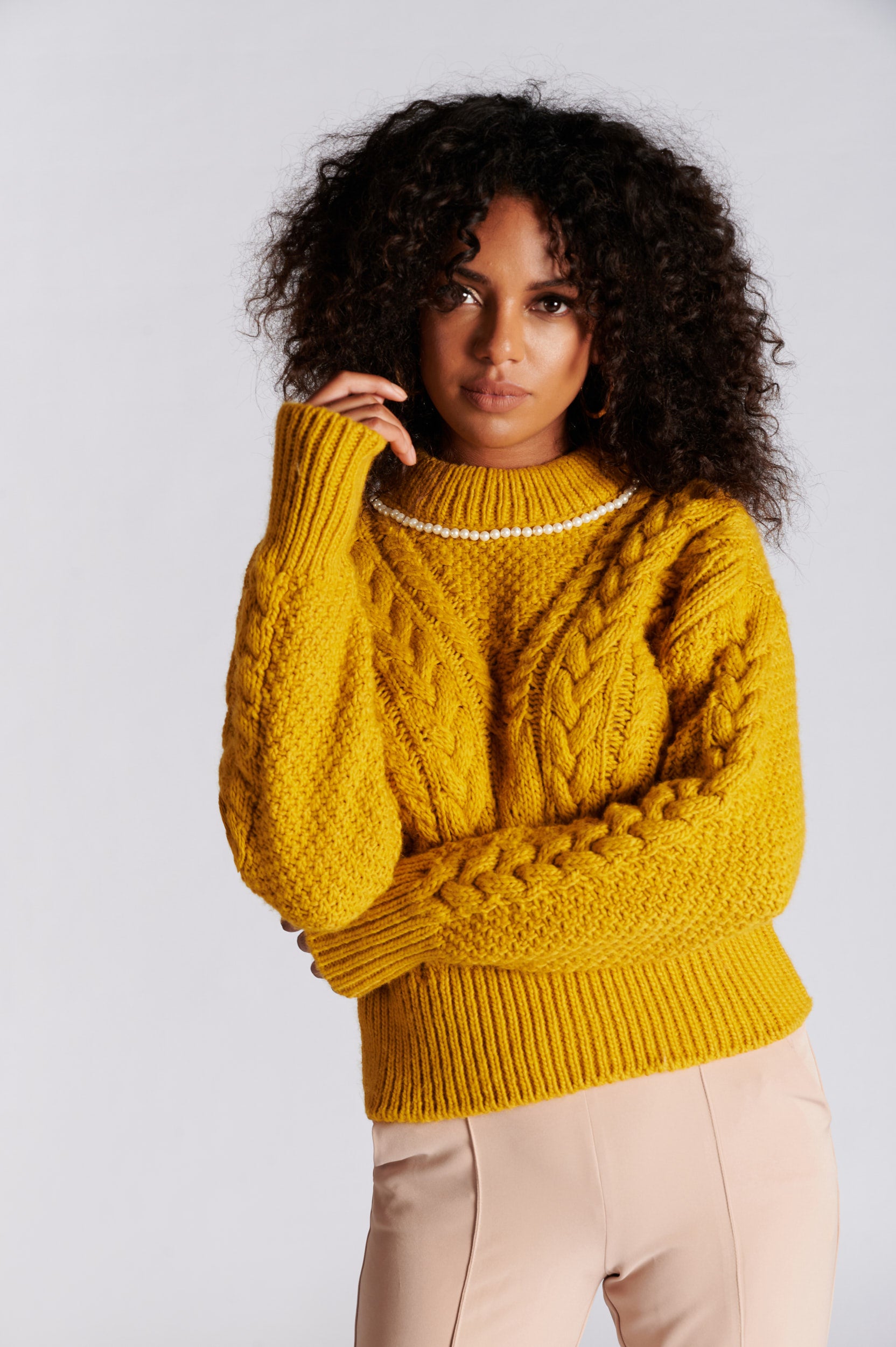 Camisola com pérolas