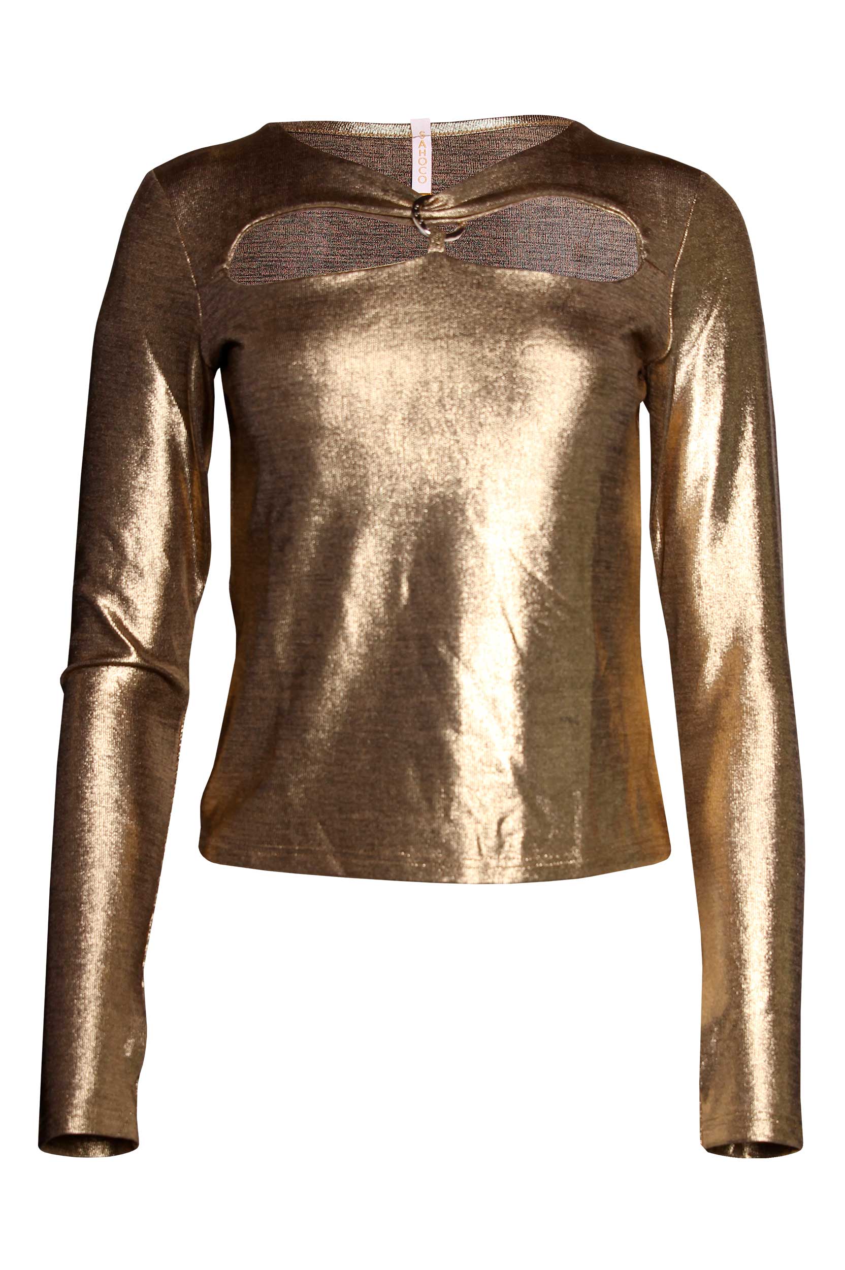 Camisola de Malha Cutout com Aplicação