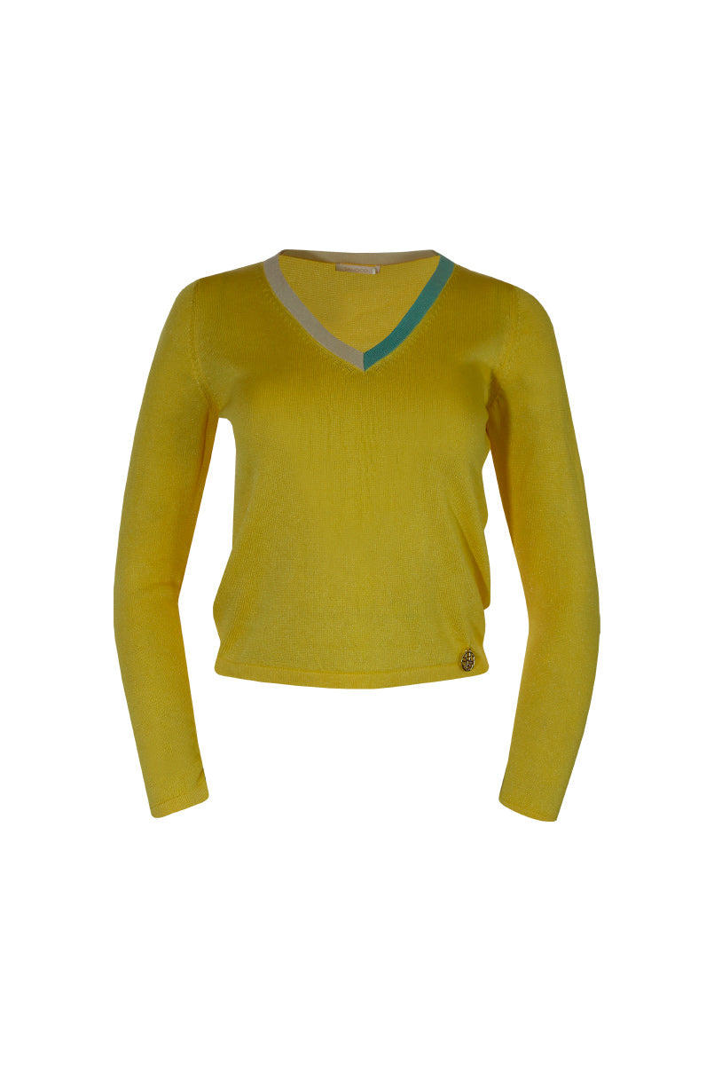 Camisola de malha básica.