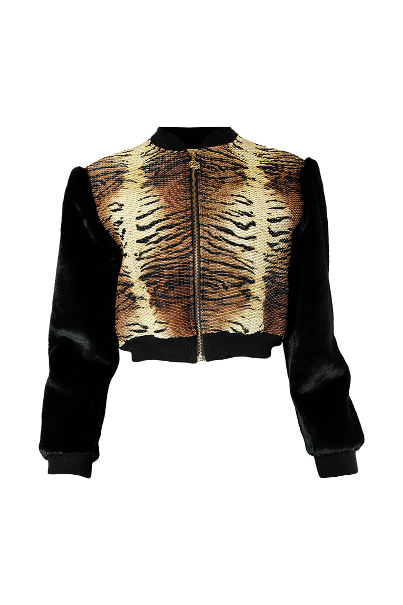 Casaco bomber Animal Print