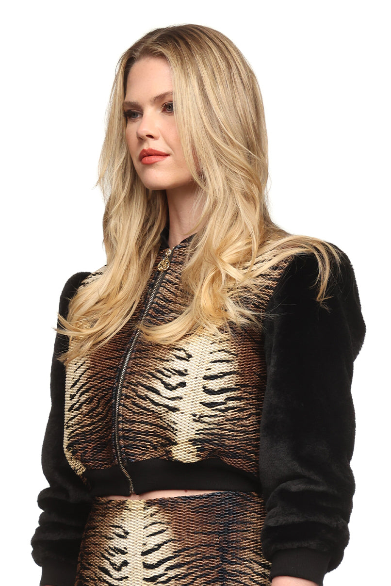 Casaco bomber Animal Print