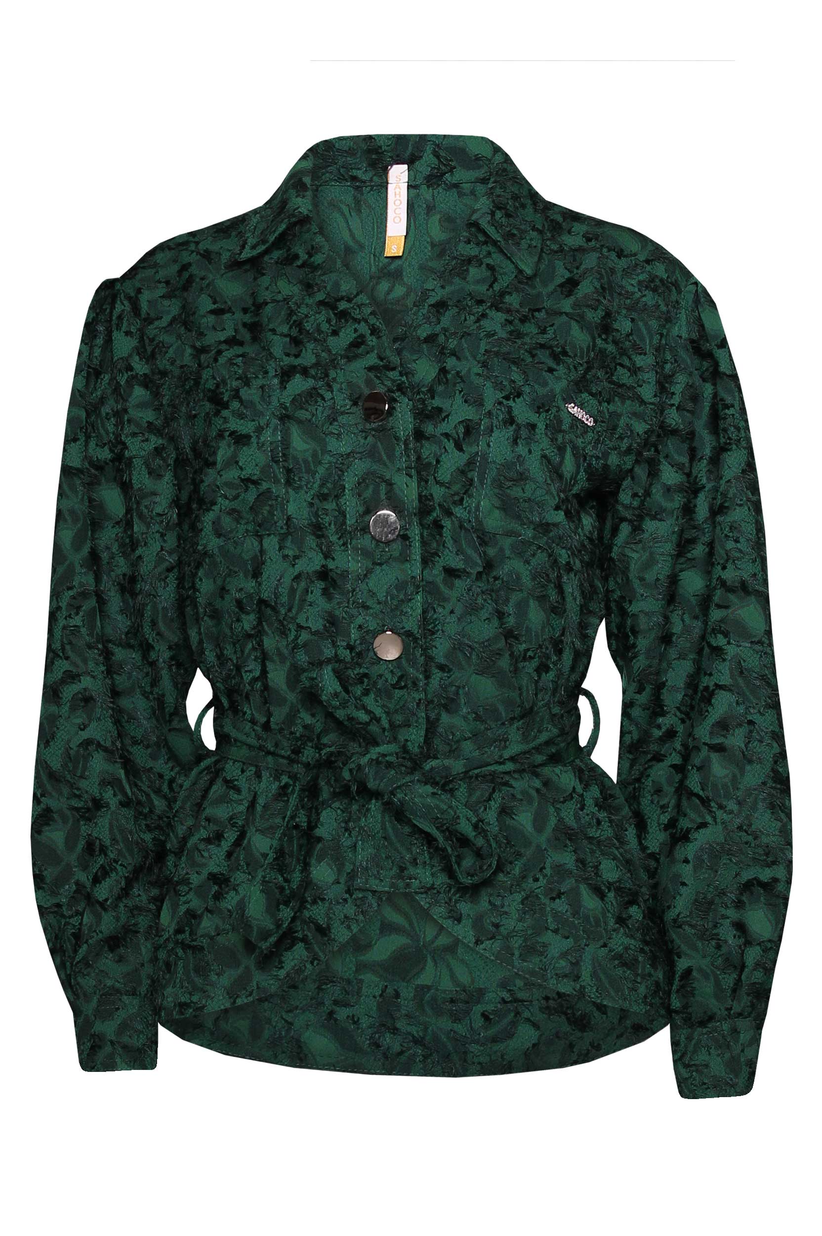 Casaco bordado franjas