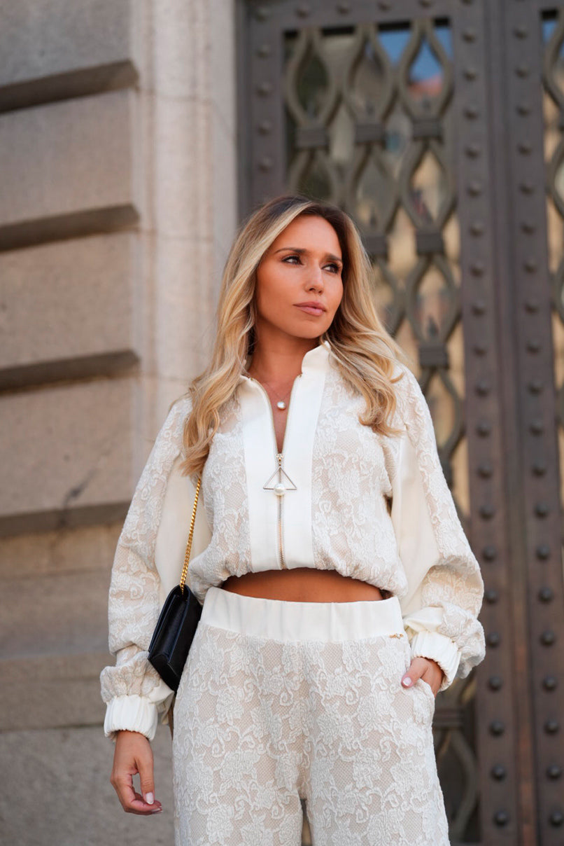 Casaco training brocados