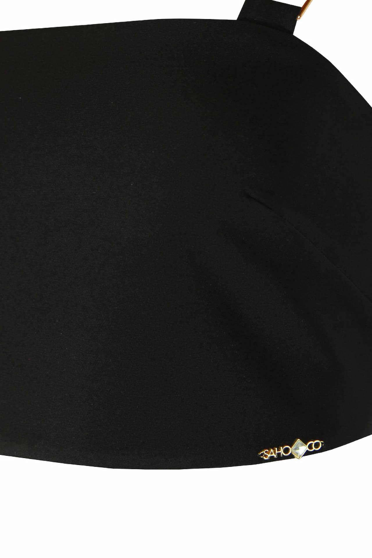 Crop top alça em corrente metálica