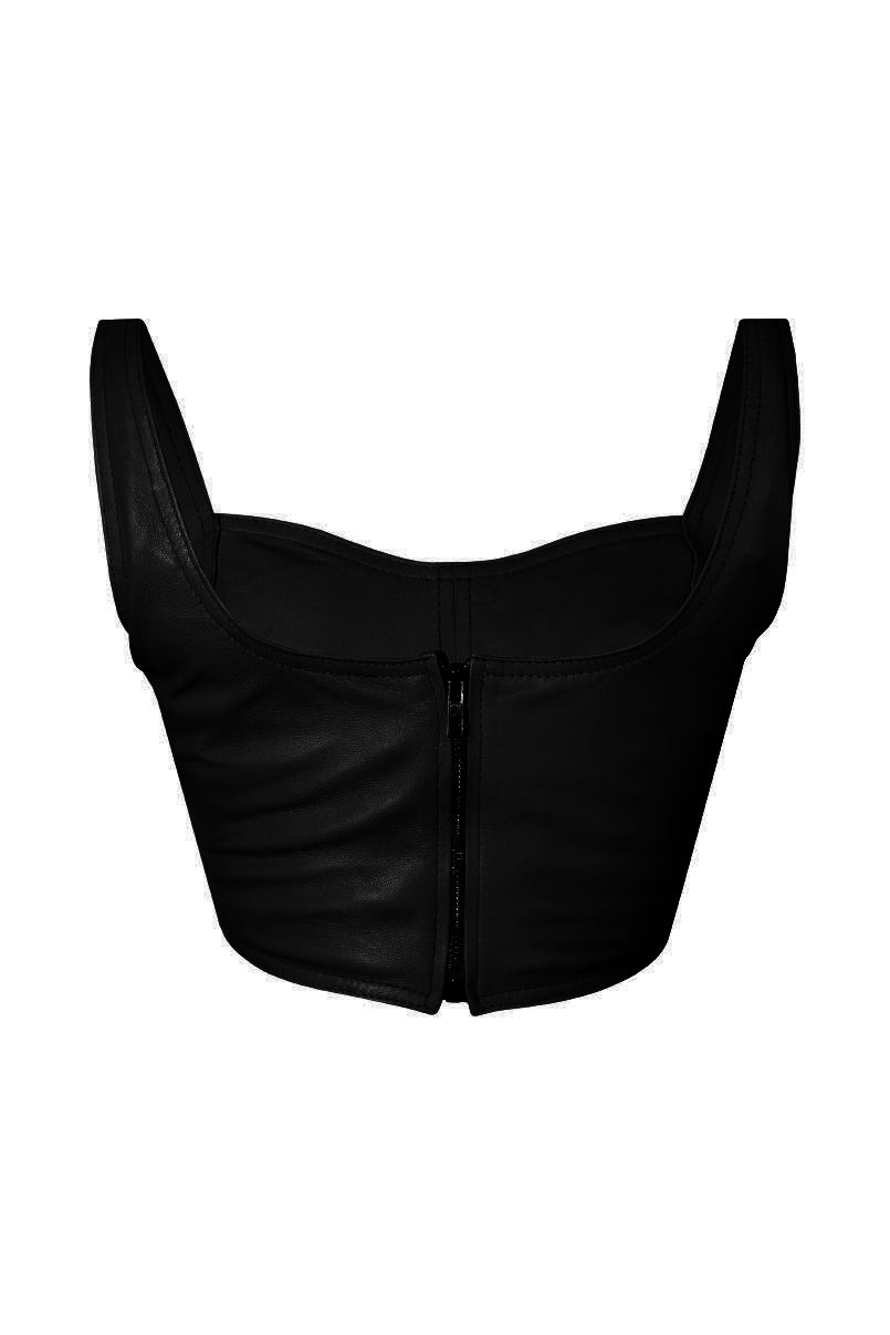 Crop Top de pele