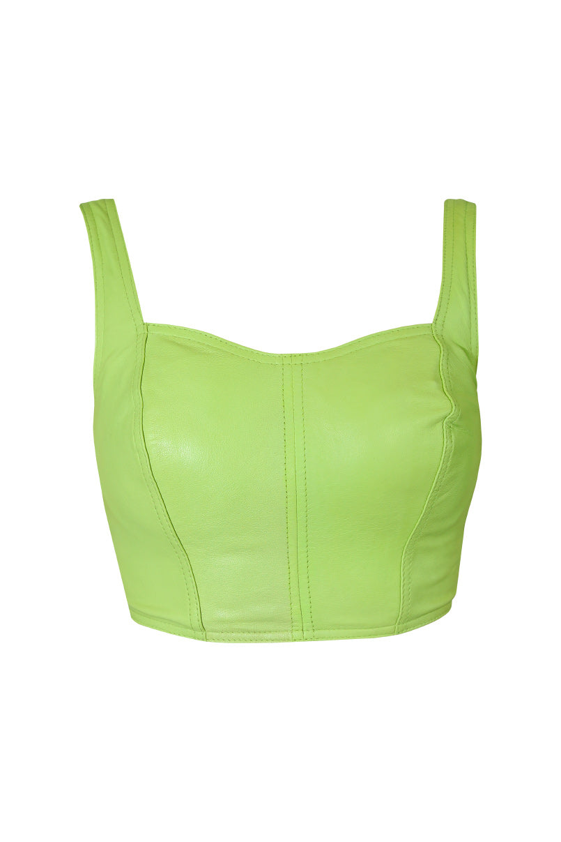 Crop Top de pele