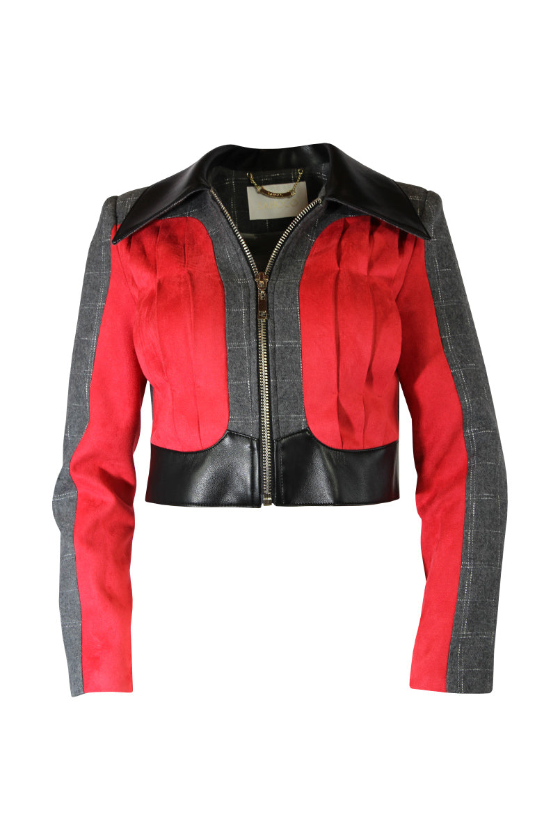 Jaqueta estrutura pele de pêssego