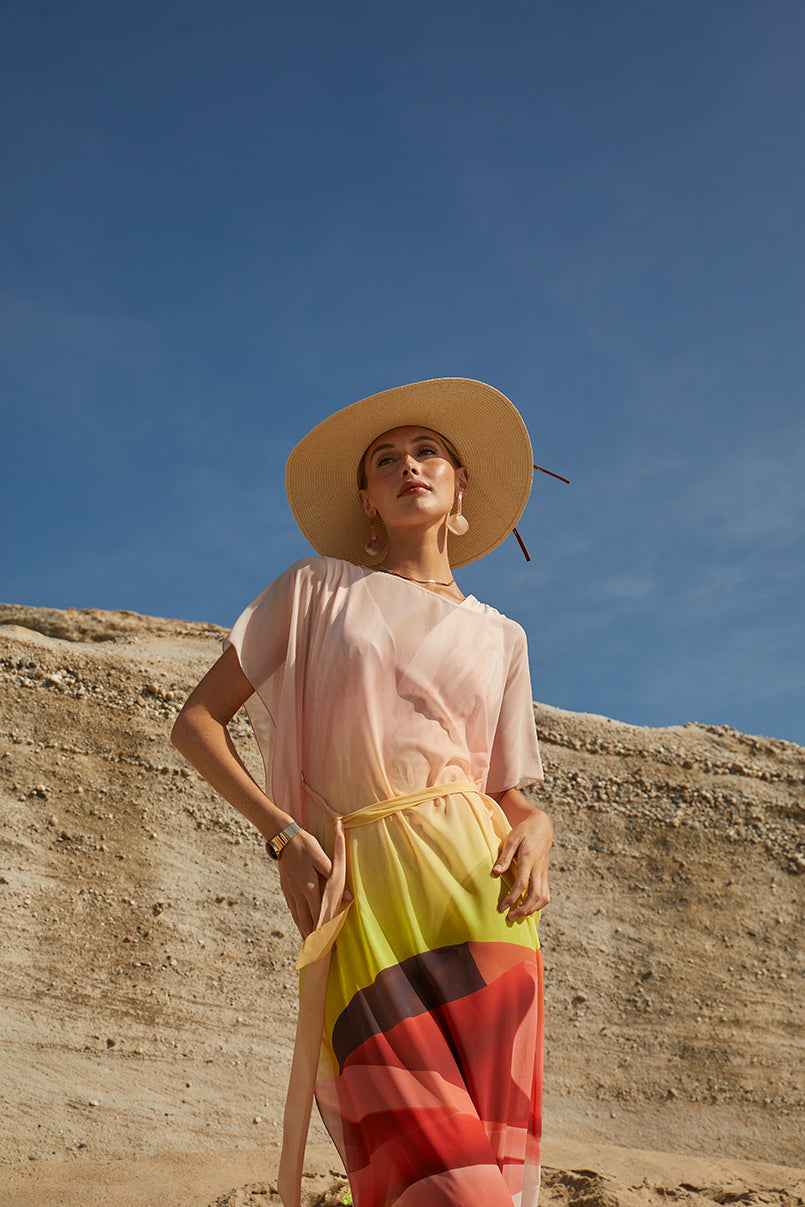Kaftan Estampado Deserto