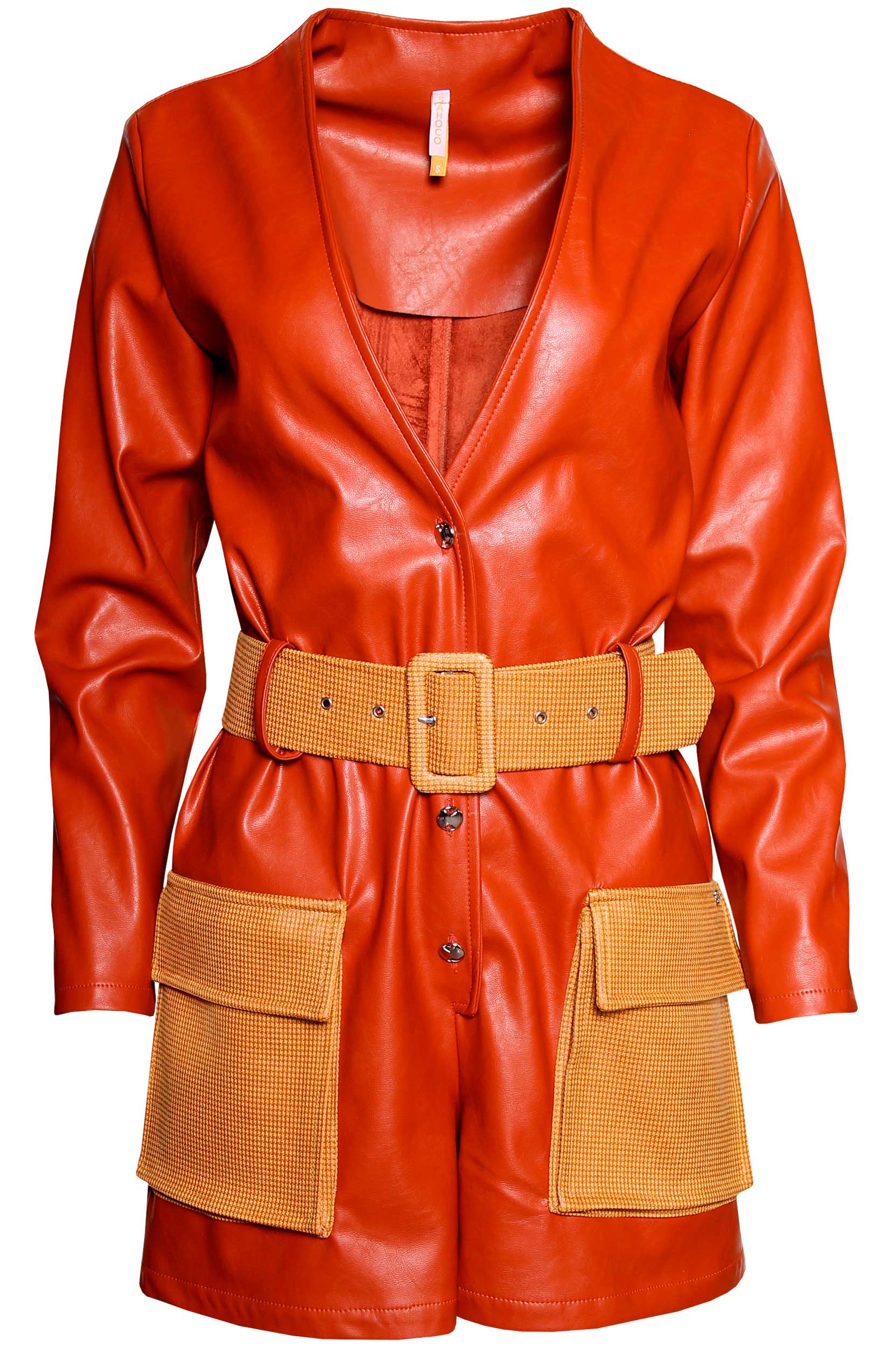 Macacão Curto em Napa